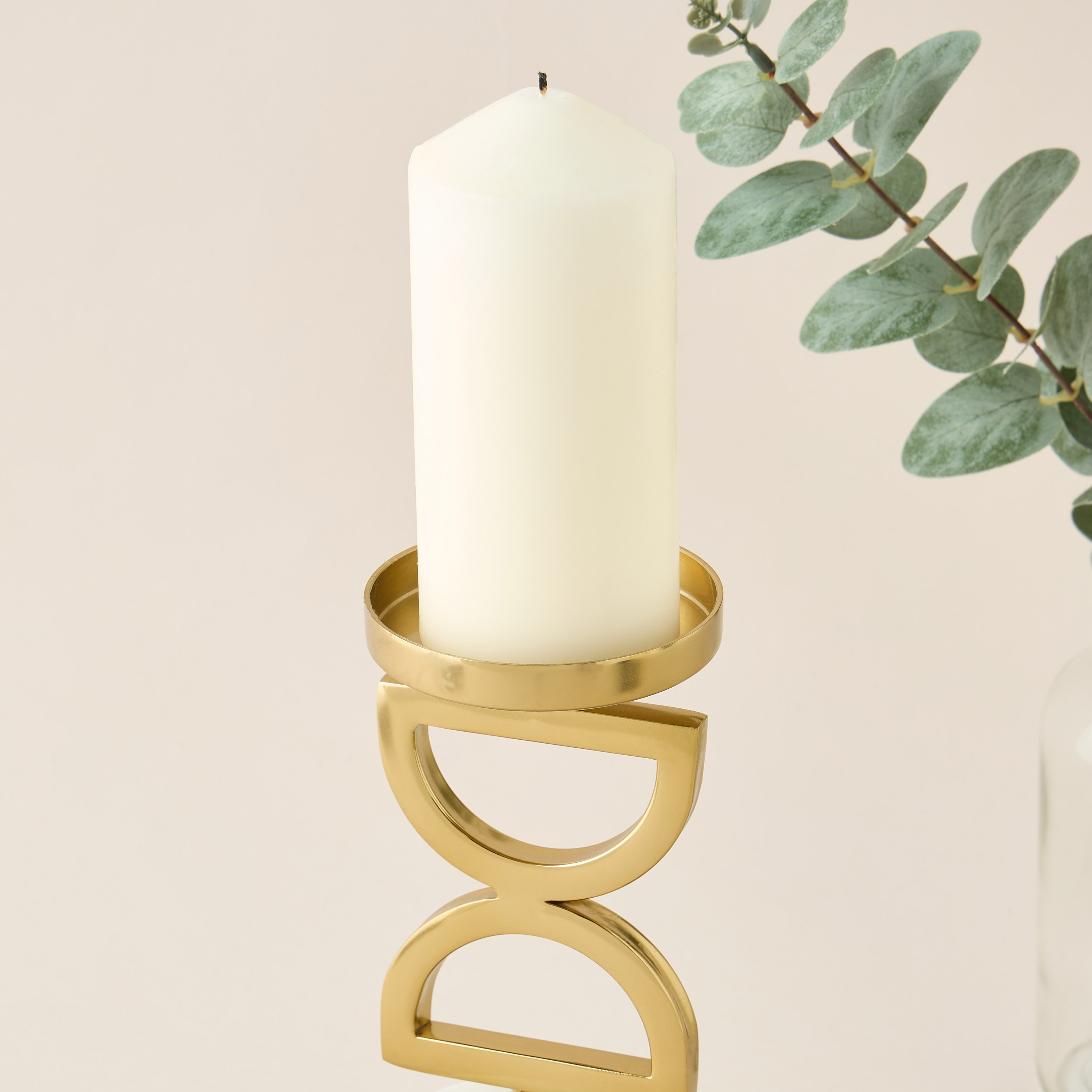 Gia Como Marble Pillar Candleholder - 35 cms-household-decor-candleholdersandlanterns-image-5