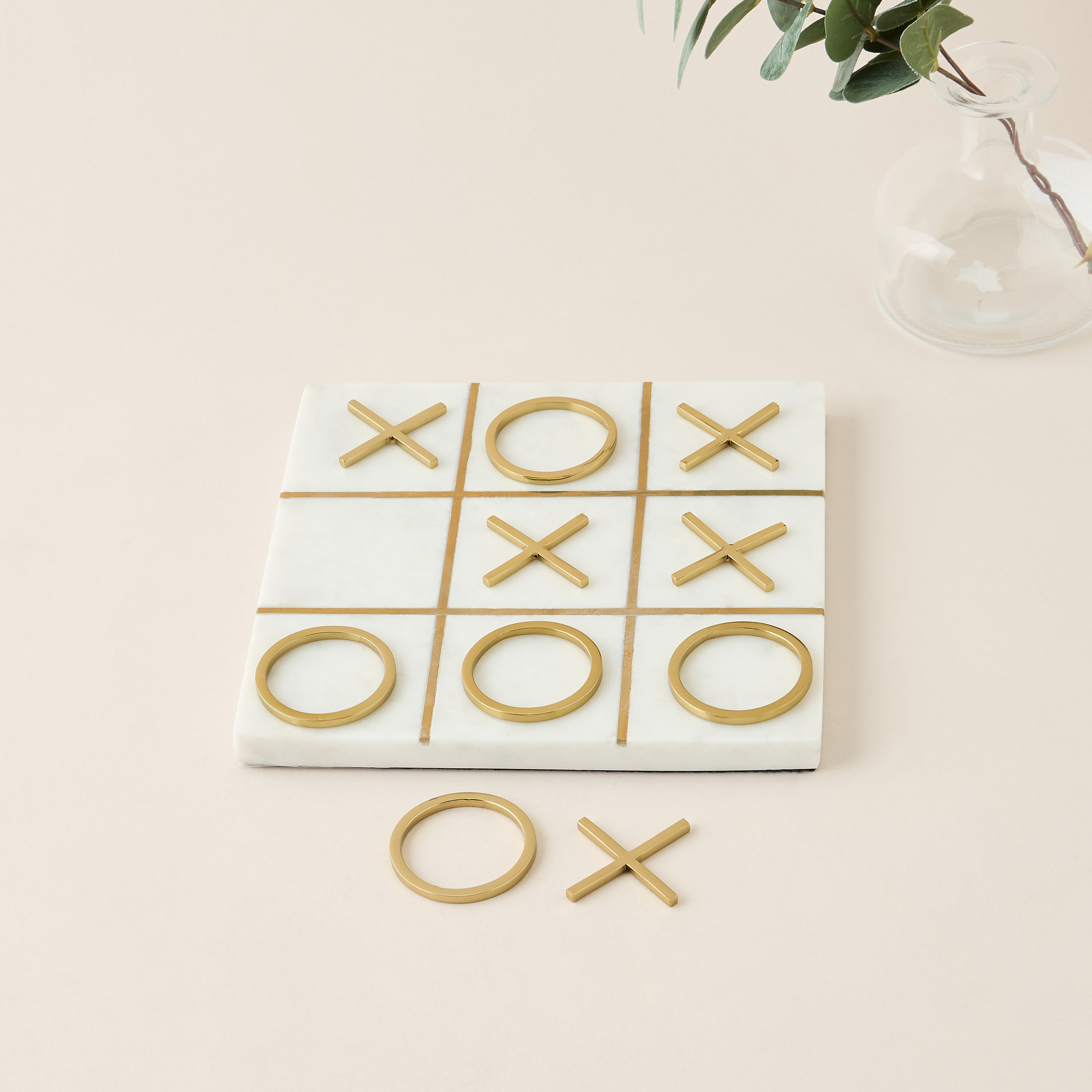 Gia Como Marble Tic Tac Toe Decorative Showpiece-household-decor-decorativeobjectsandsculptures-image-2