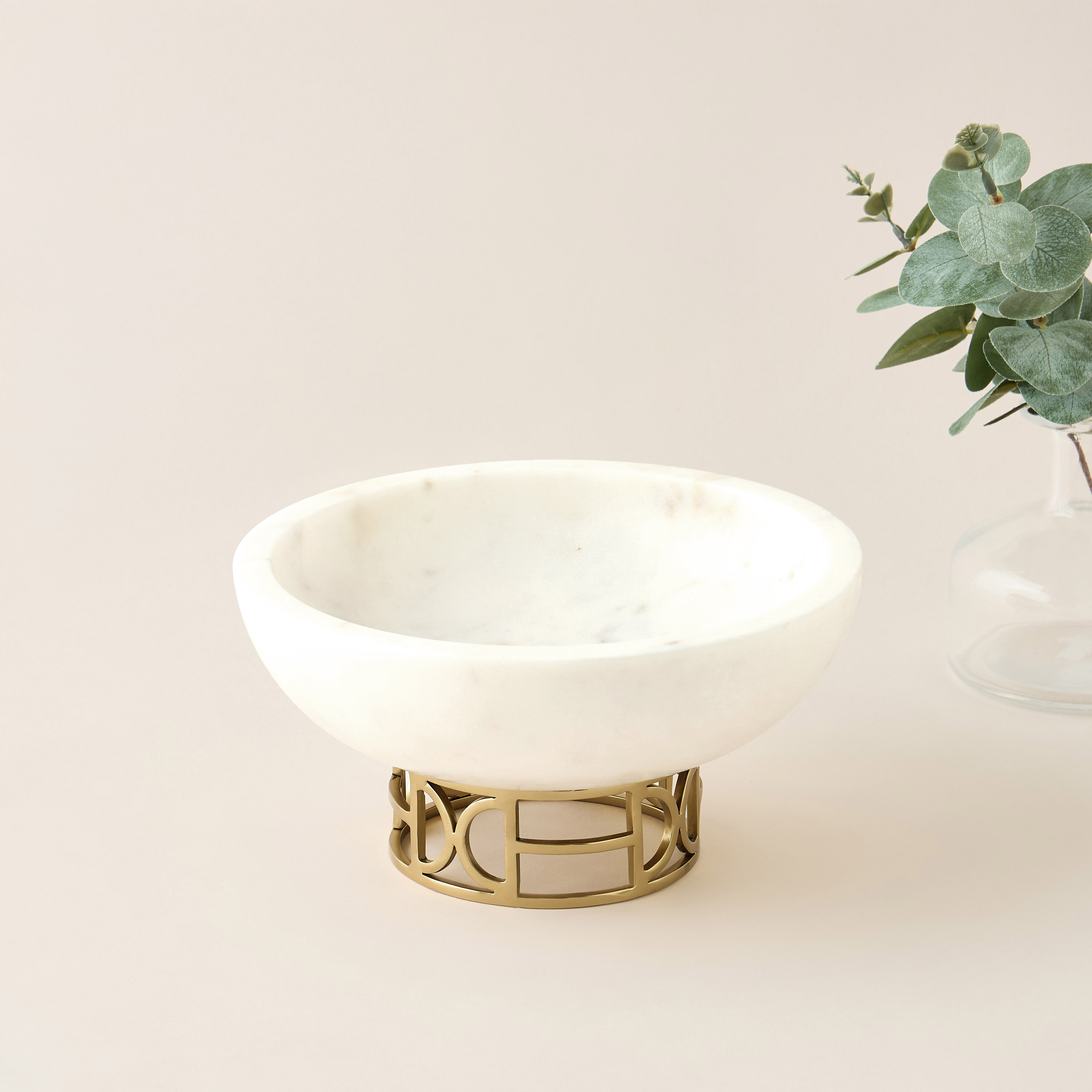 Gia Como Marble Decorative Bowl - 20x20 cms-household-decor-vasesandbowls-image-2