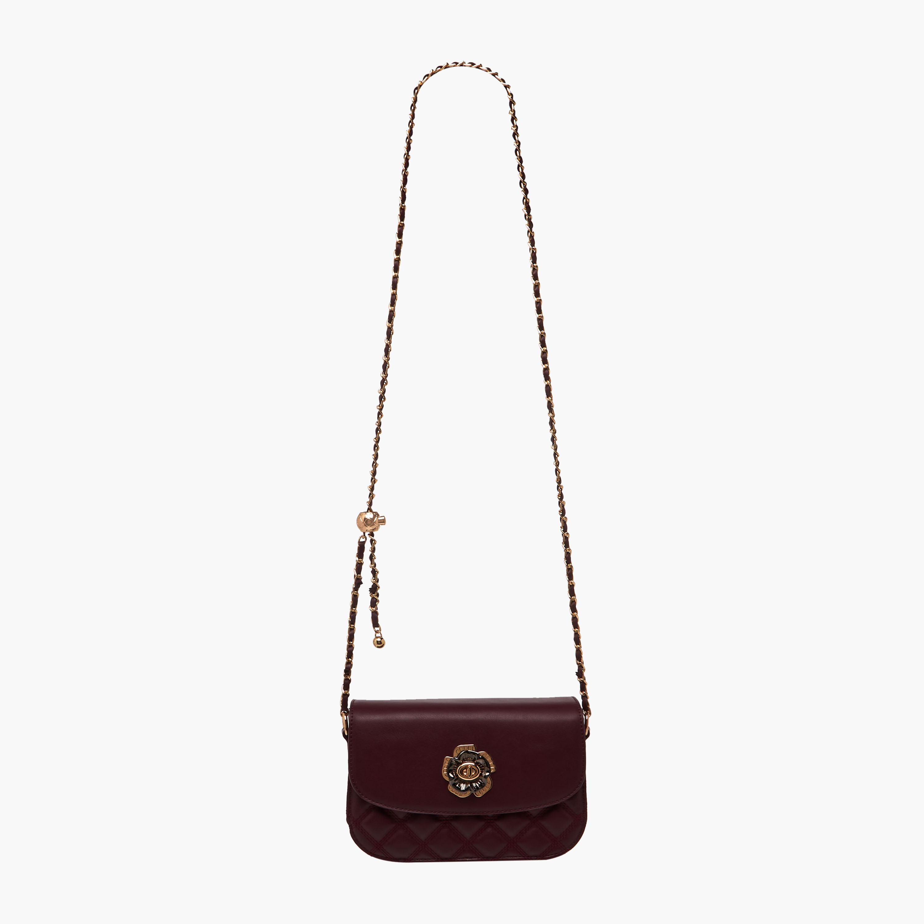 Sasha RSF Quilted Metal Accent Crossbody Bag with Chain Strap-women-bagsandwallets-handbags-image-3