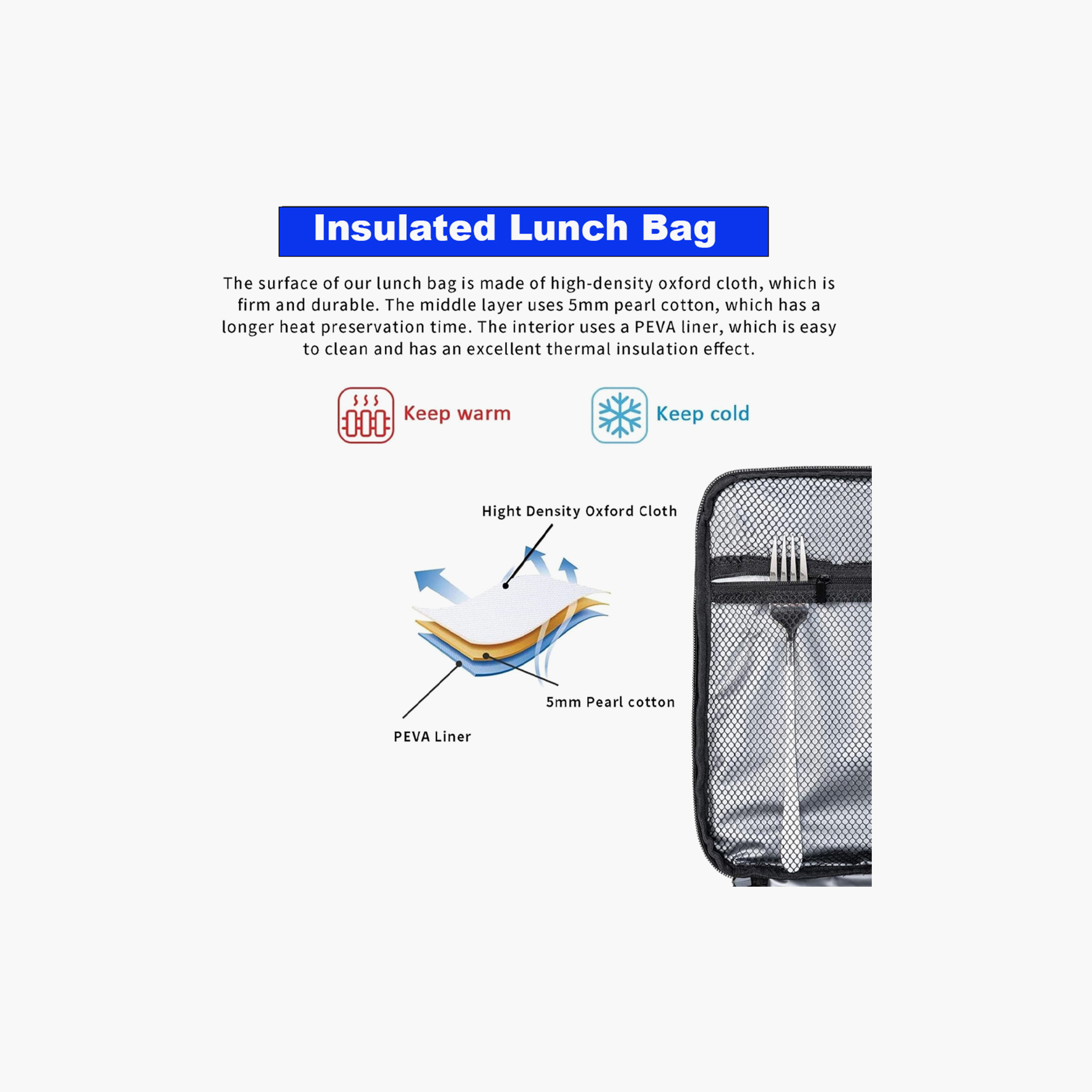Star Babies Dino Printed Insulated Lunch Bag - 25 x 21 x 8 cm - White-school-lunchessentials-lunchbags-image-4