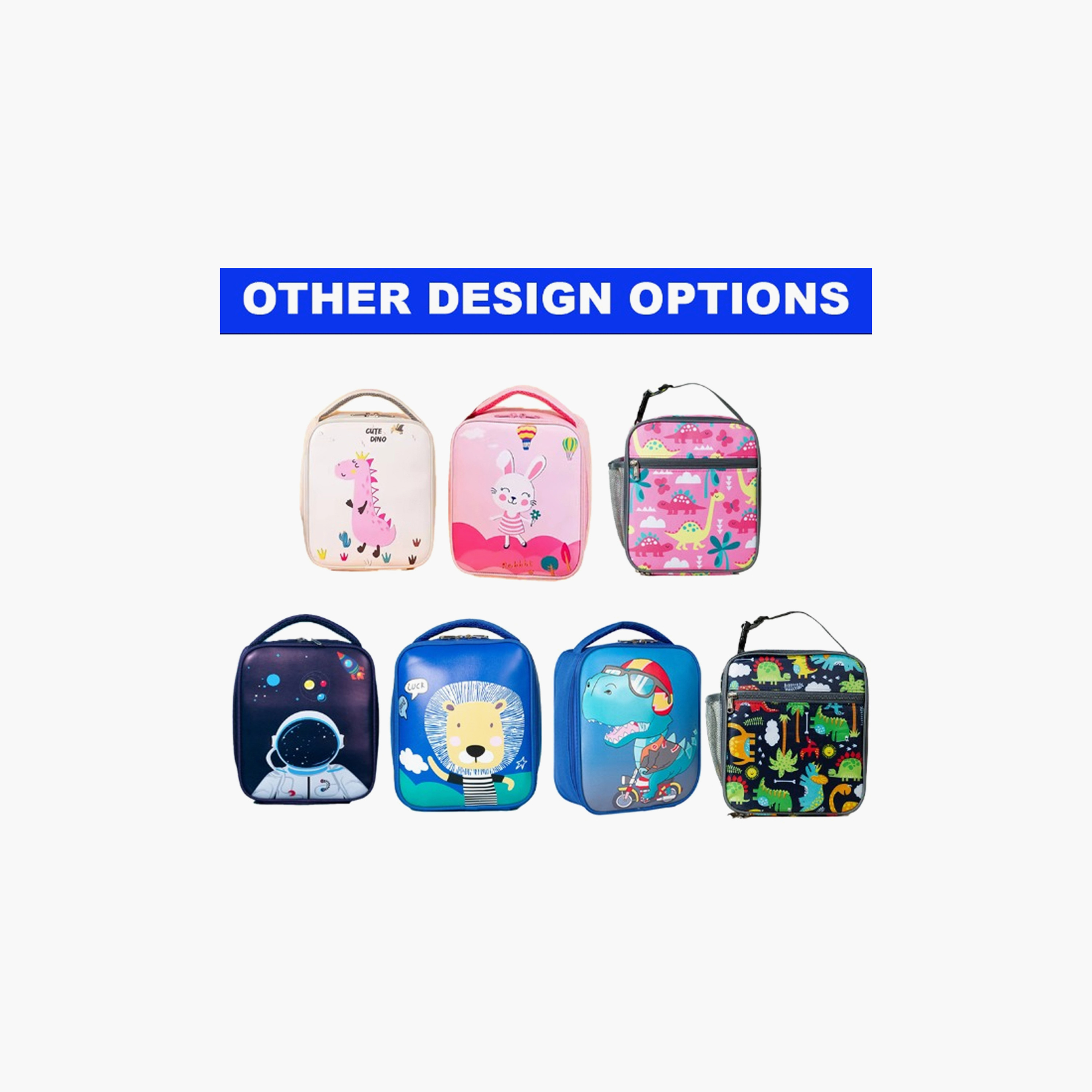 Star Babies Dino Printed Insulated Lunch Bag - 25 x 21 x 8 cm - White-school-lunchessentials-lunchbags-image-5