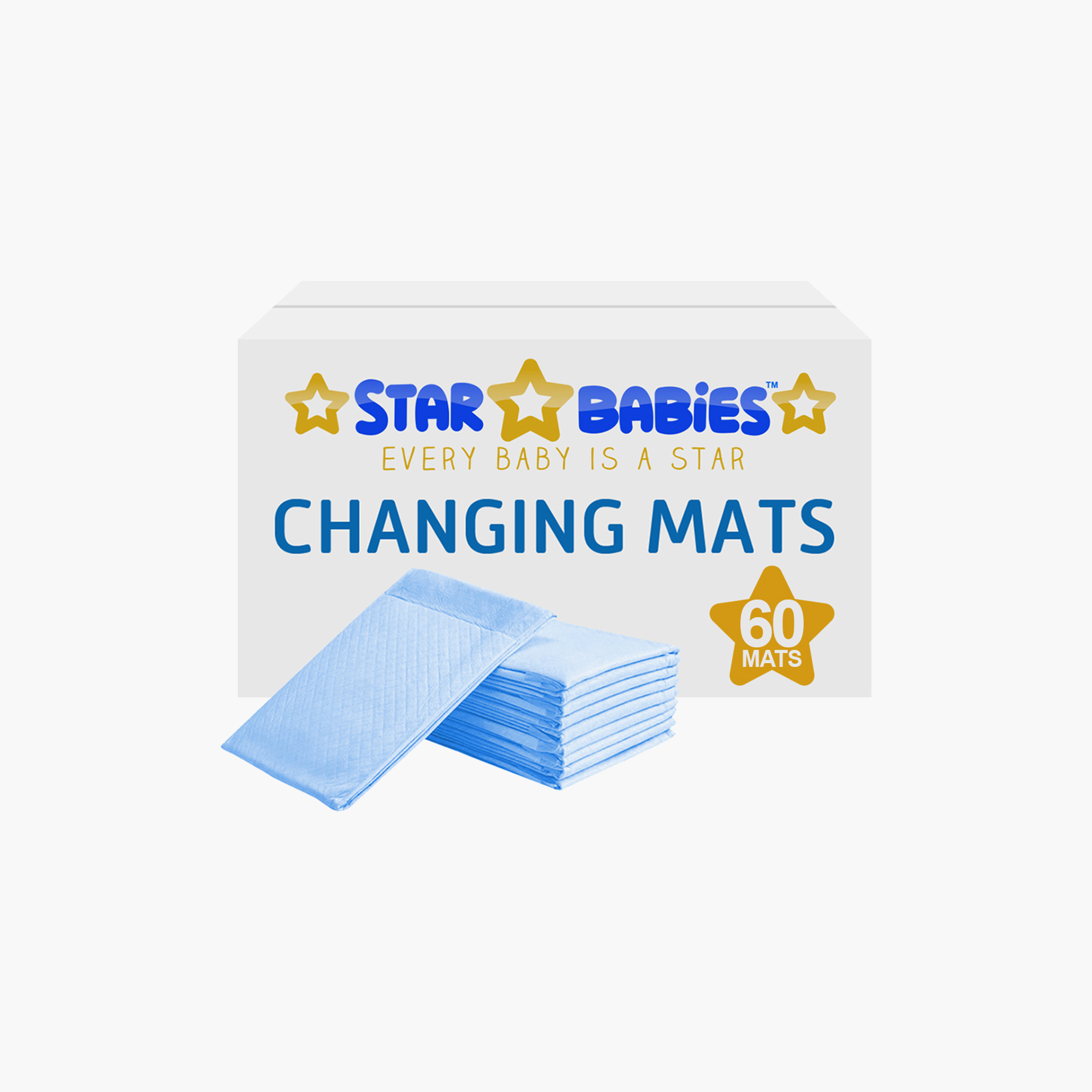 Star Babies 48-Piece Regular Disposable Changing Mat with 12-Piece Scented Changing Mats-baby-diapering-changingmats-image-2