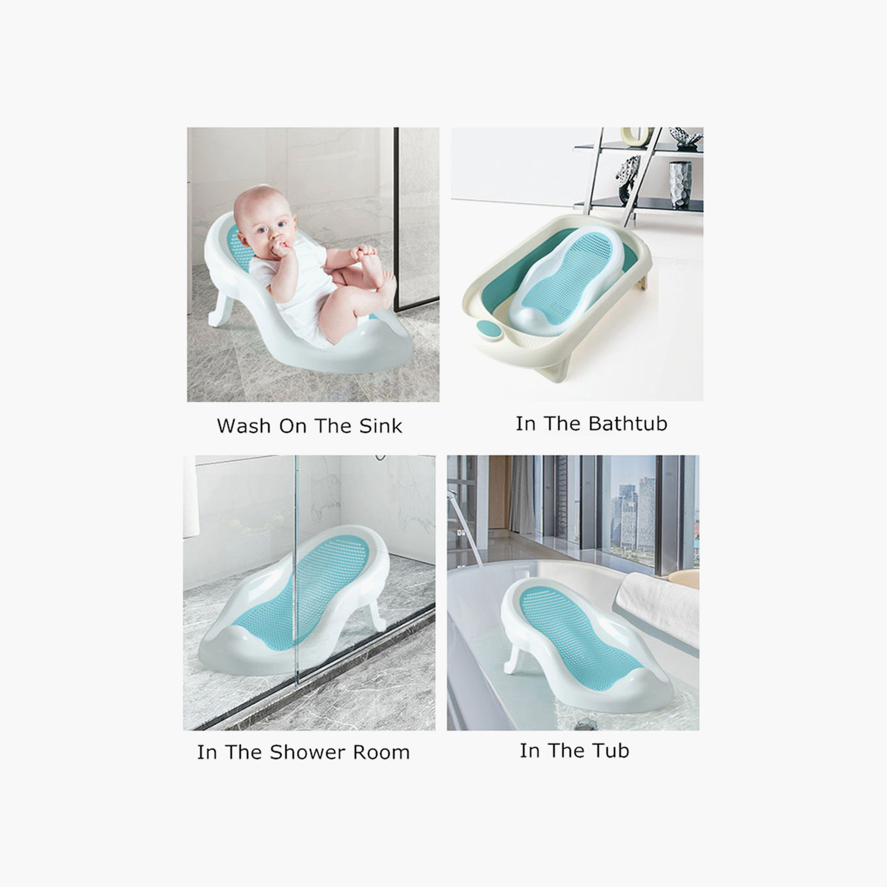 Star Babies Recline and Rinse Bather - Blue-baby-bathandcare-bathtubs-image-4