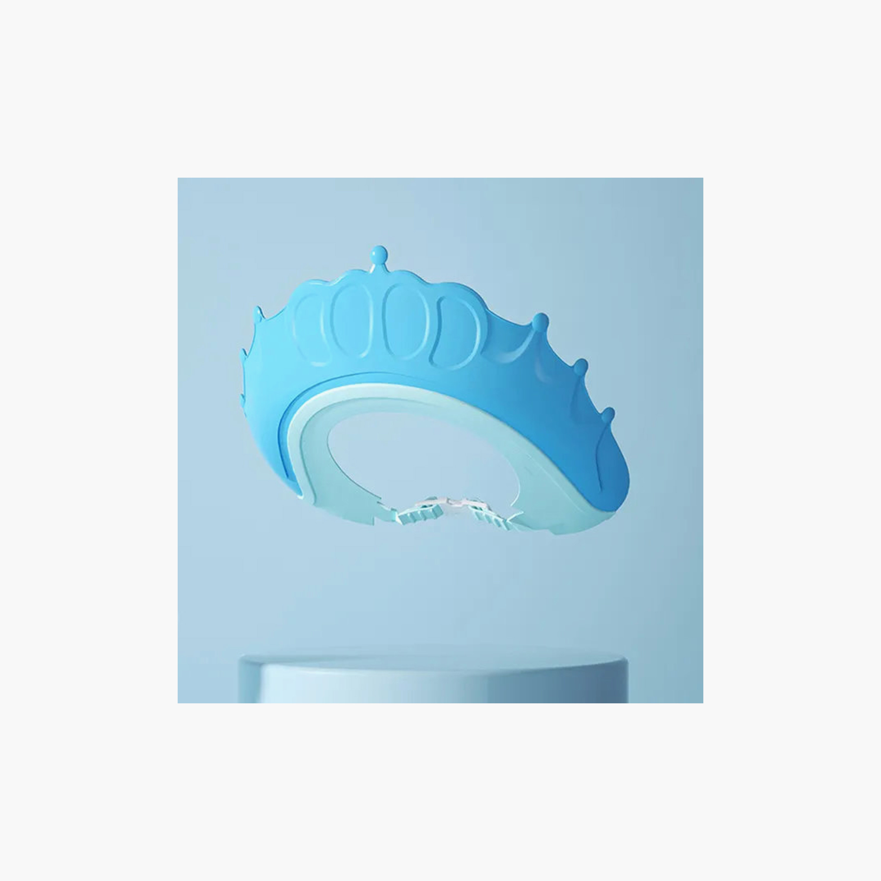 قبعة استحمام للأطفال على شكل تاج قابلة للتعديل أزرق من ستار بيبيز-baby-bathandcare-bathtubs-image-5