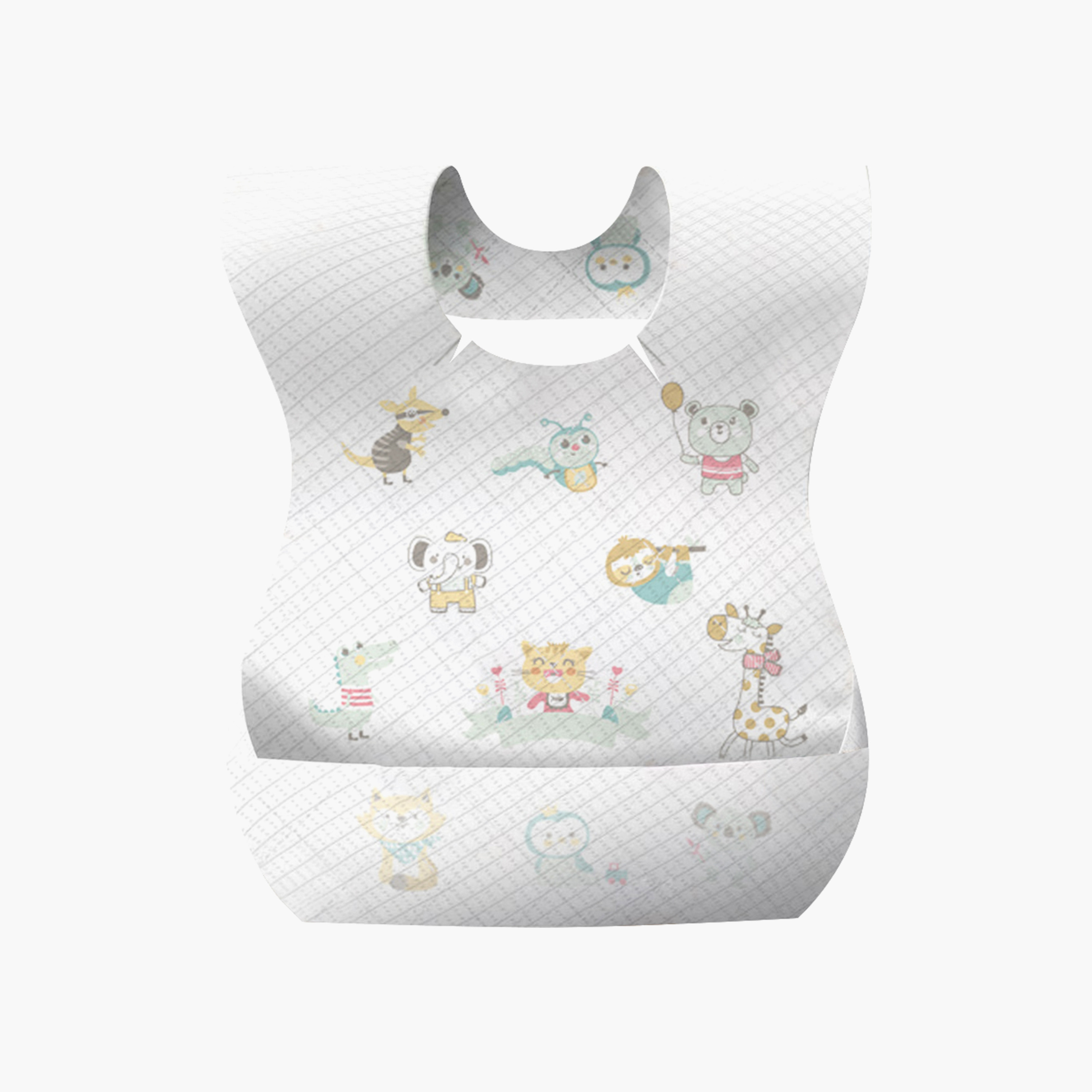 Star Babies Animal Printed Disposable Bibs - 30 Pieces-baby-feeding-bibs-image-3