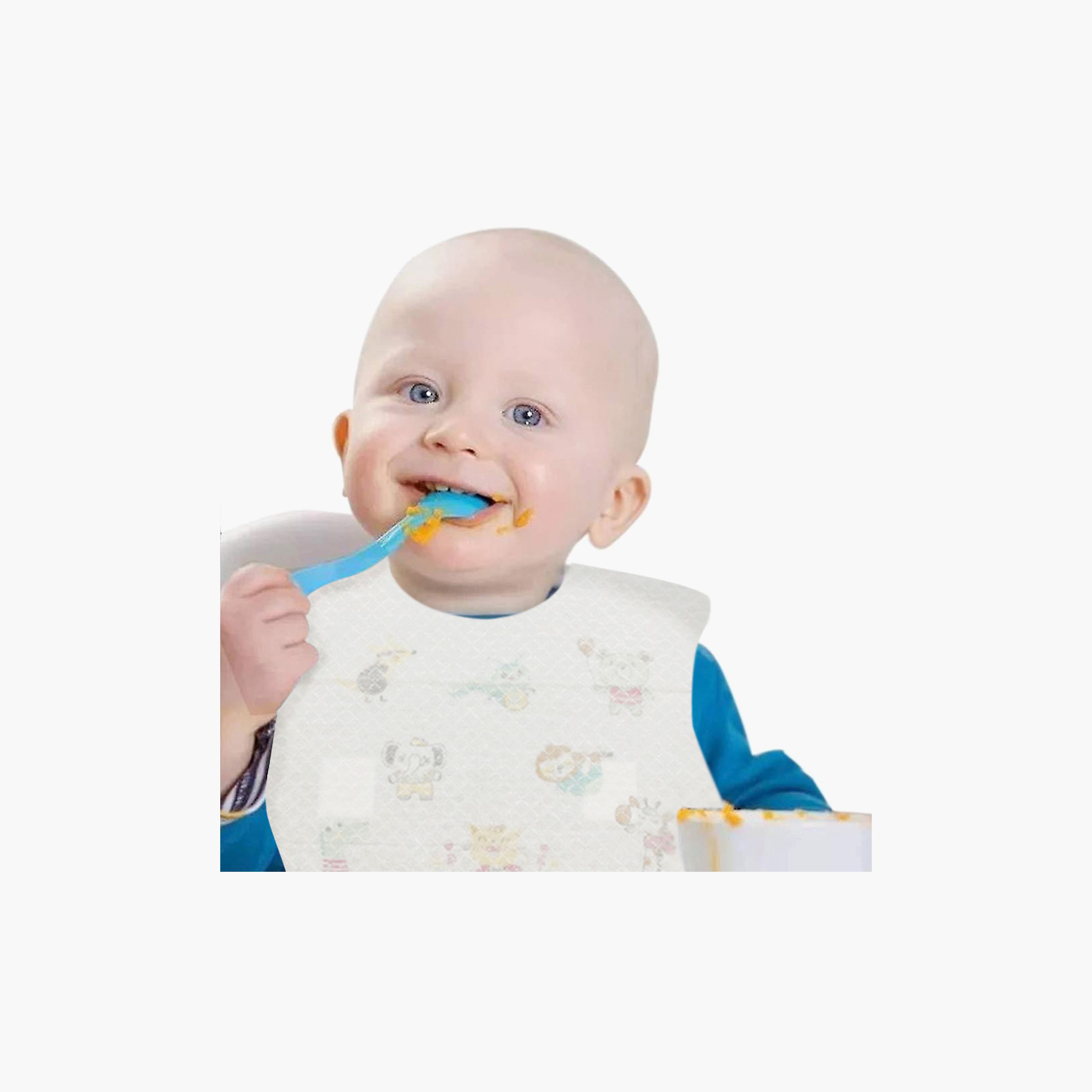 Star Babies Animal Printed Disposable Bibs - 30 Pieces-baby-feeding-bibs-image-4