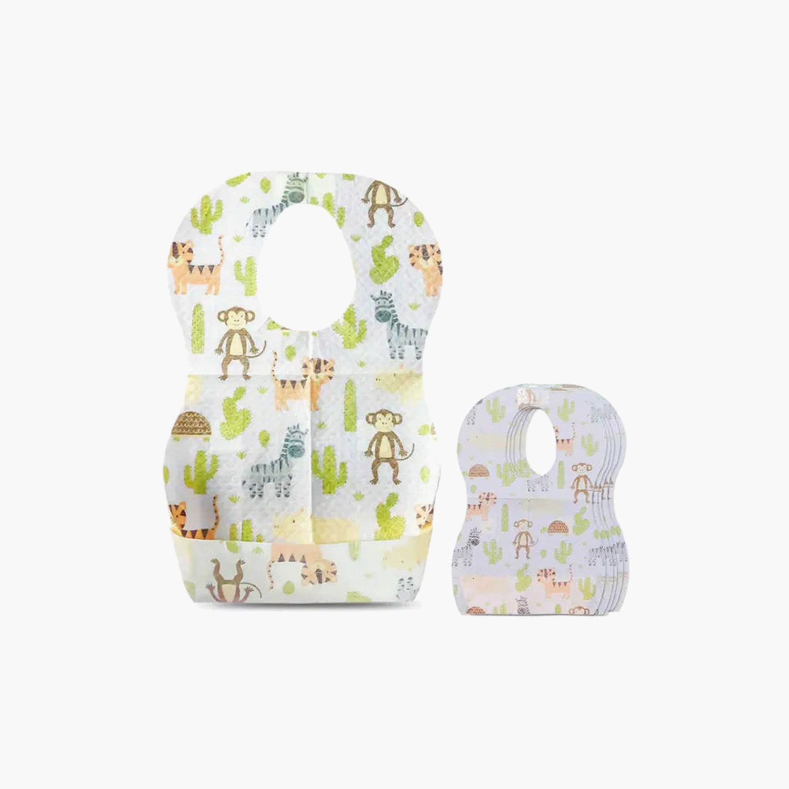 Star Babies 5-Piece Animal Printed Disposable Bibs-baby-feeding-bibs-image-1