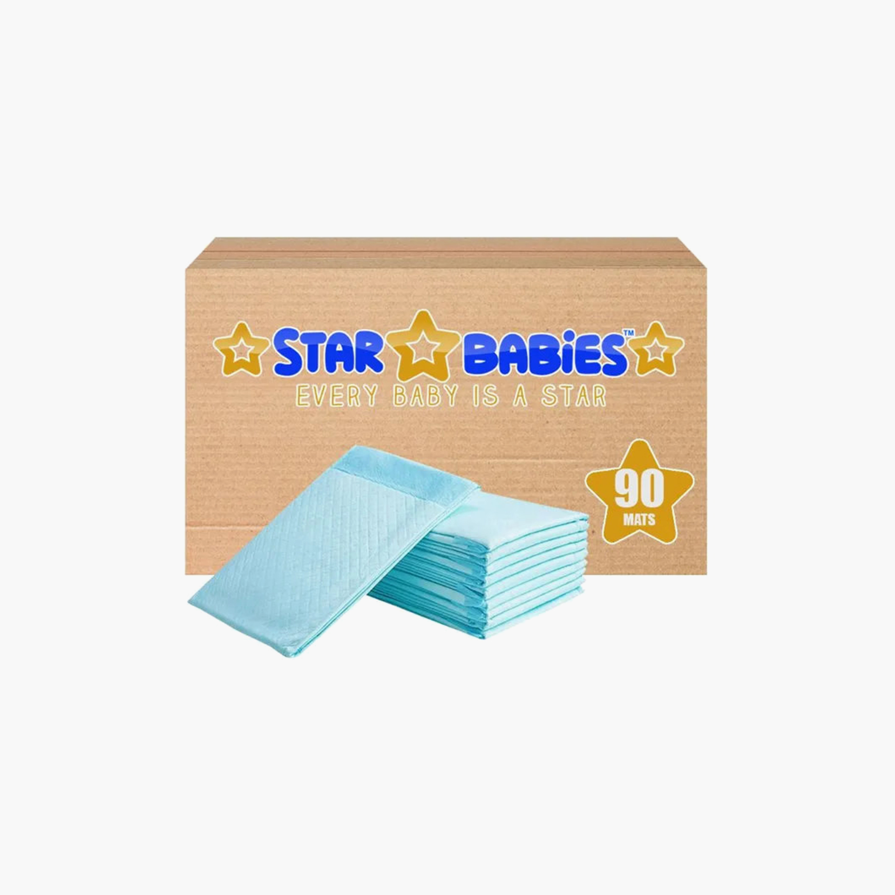 سجادة تغيير حفاضات للاستخدام مرة واحدة، 90 قطعة من ستار بيبيز-baby-diapering-changingmats-image-3