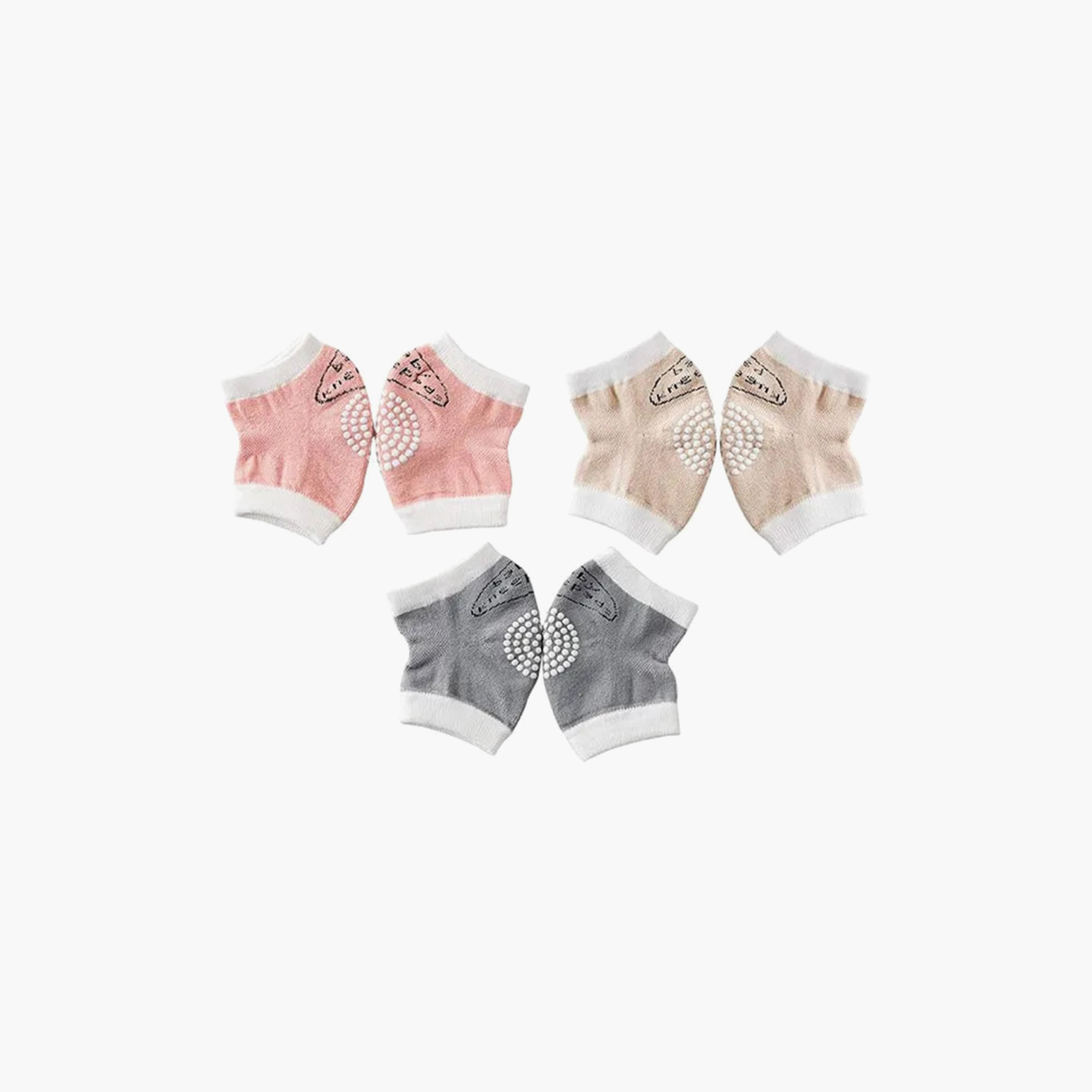Star Babies Pack of 3 Anti-Slip Crawling Kneepads-girls-accessories-socks-image-1