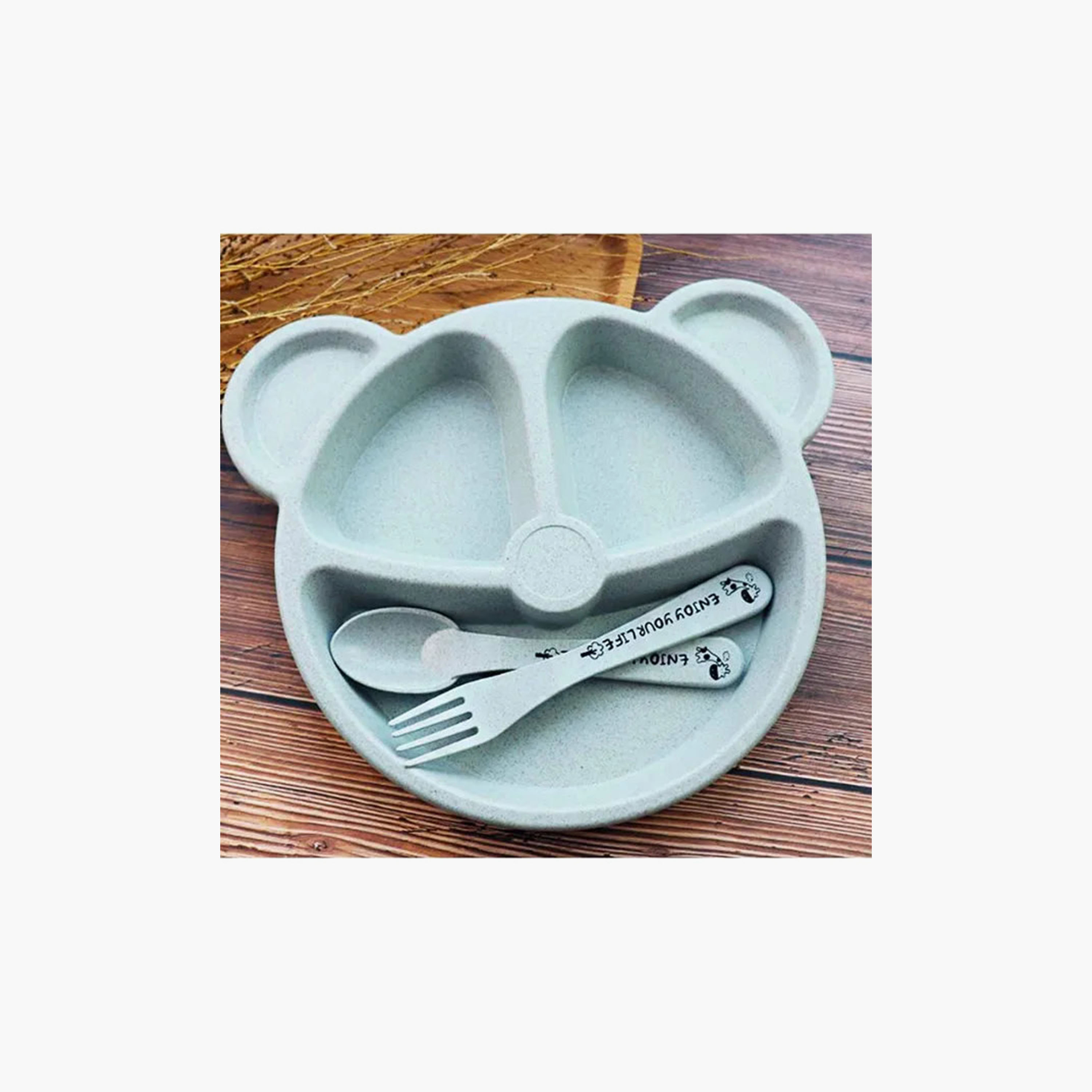 Star Babies Eco Friendly Bear Plate Set-baby-feeding-mealtimeessentials-image-2