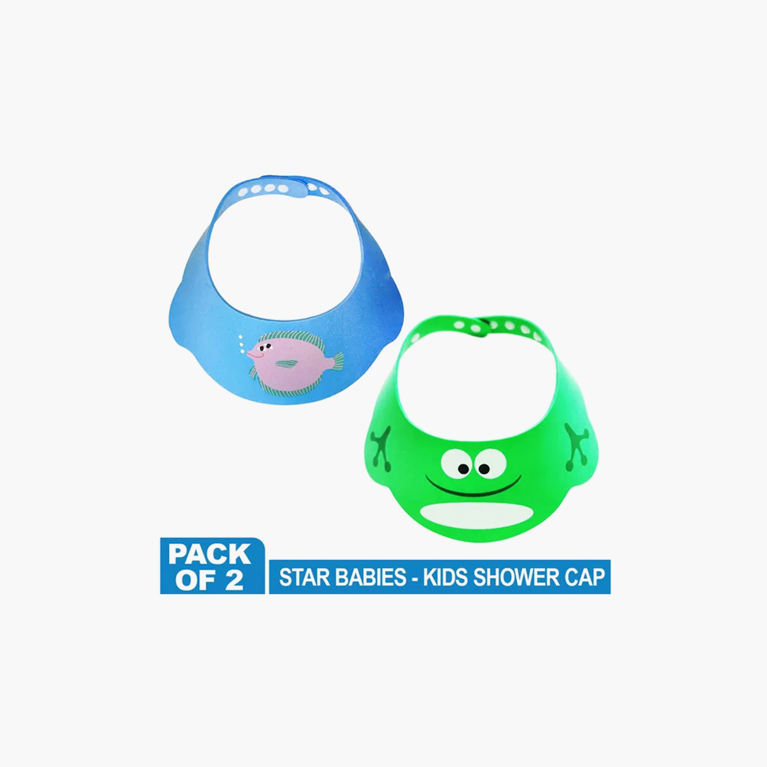 Star Babies Pack of 2 Shower Caps-beautyandpersonalcare-babycare-bathaccessories-image-2