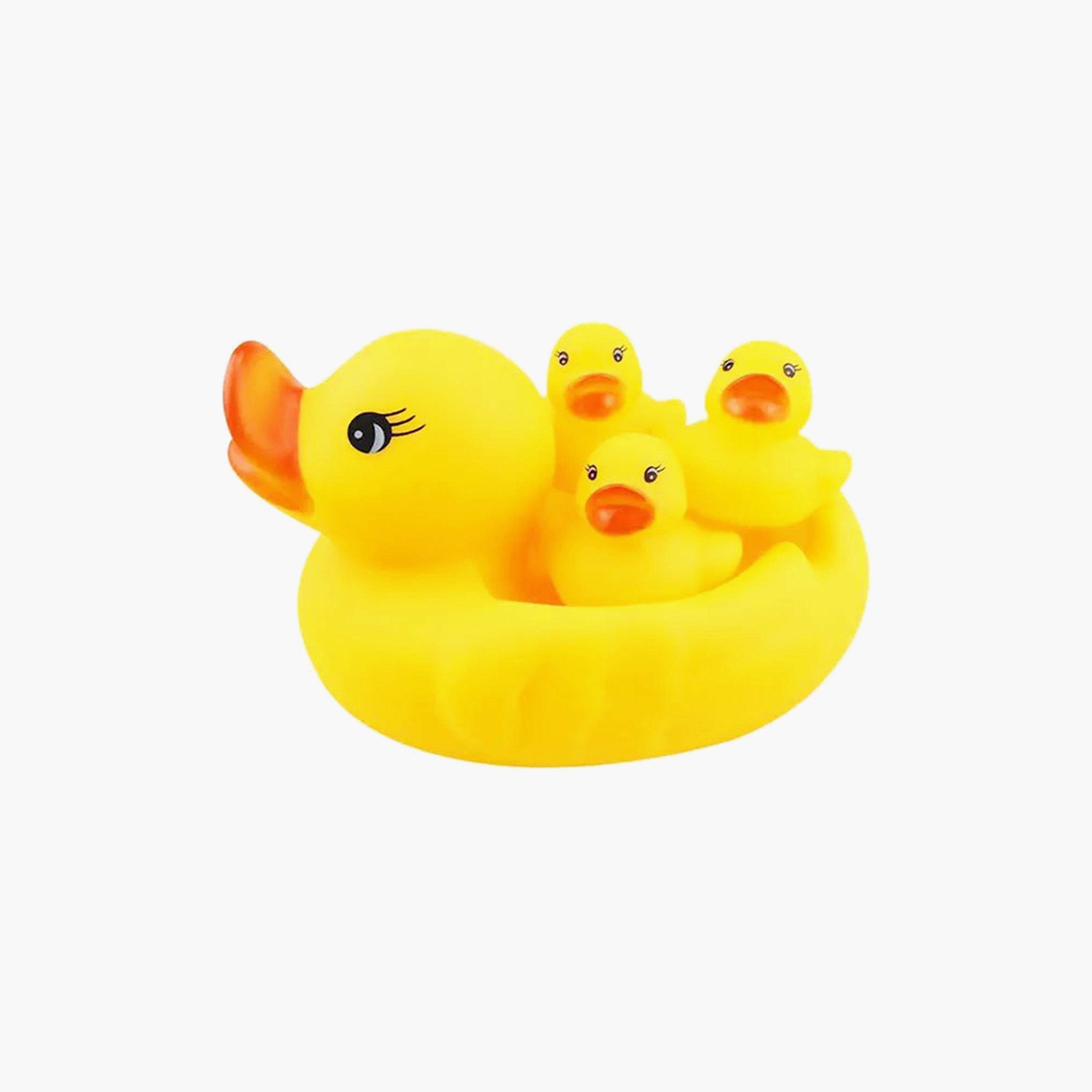 Star Babies Pack Of 5 Squeaky Ducks - Yellow-toys-babyandtoddlertoys-bathtoys-image-3