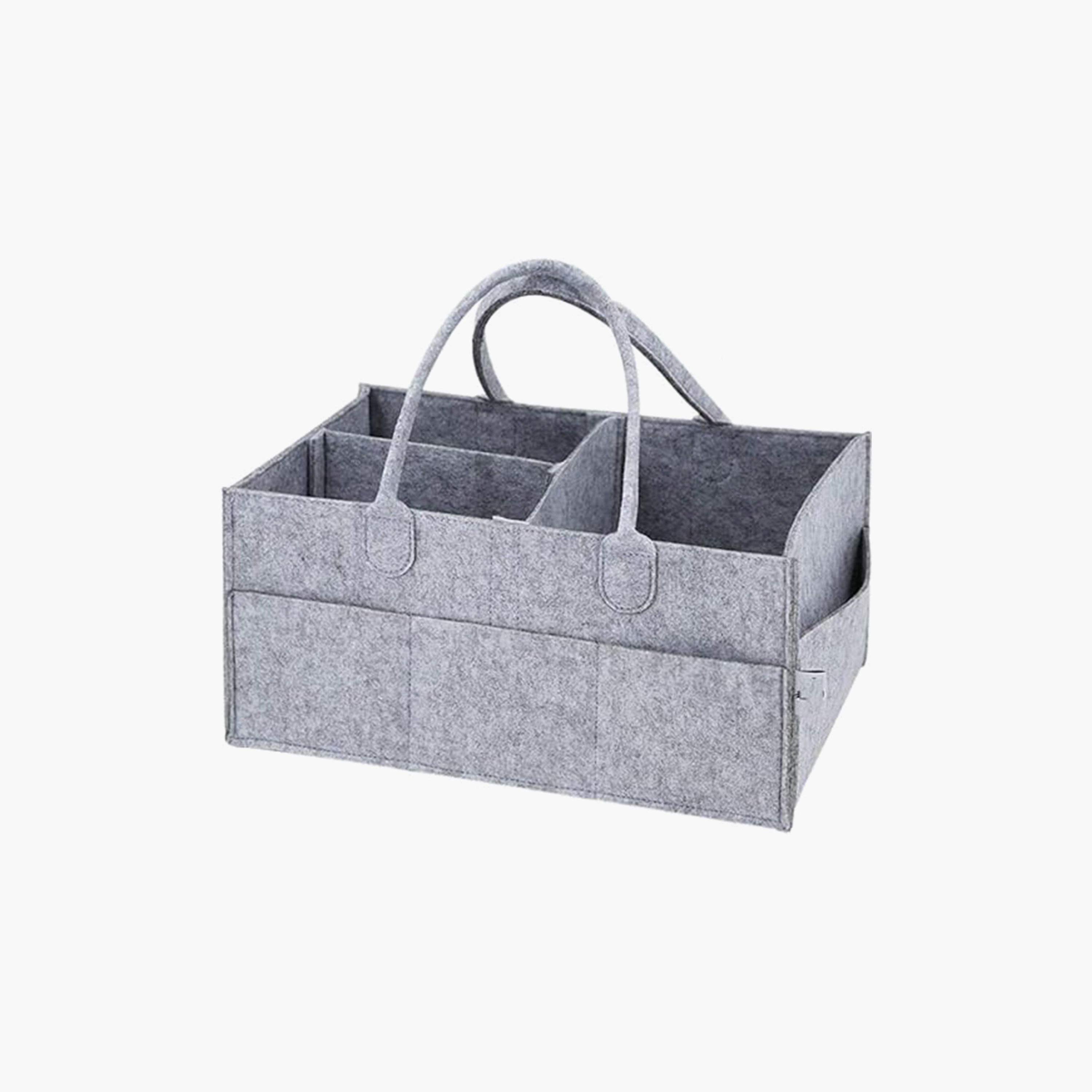 Star Babies Lightweight Diaper Caddy Organizer - Grey-baby-diapering-diaperbags-image-1