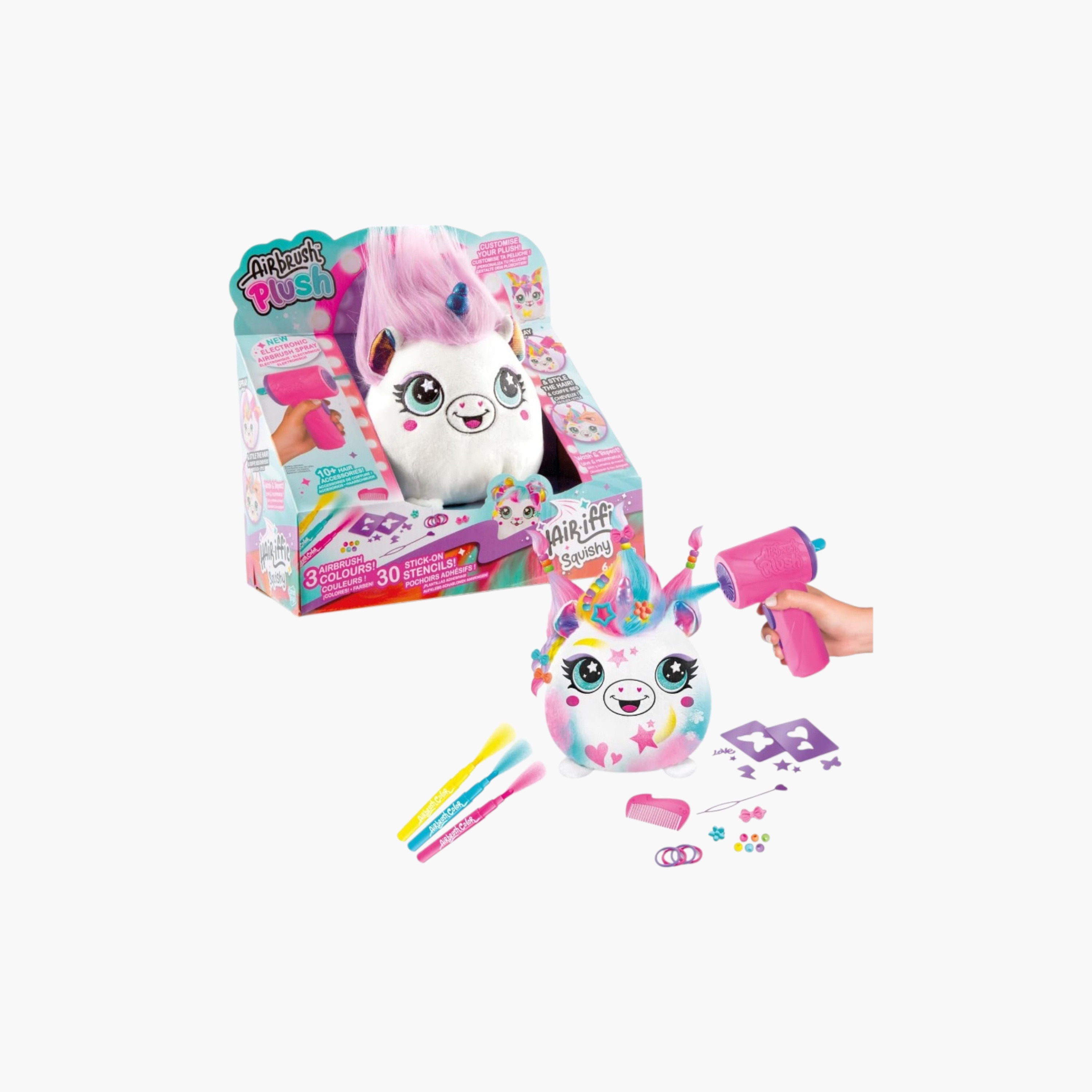 Canal Toys Airbrush Plush Hair'iffic Squish Pal Playset-school-artsandcrafts-image-3