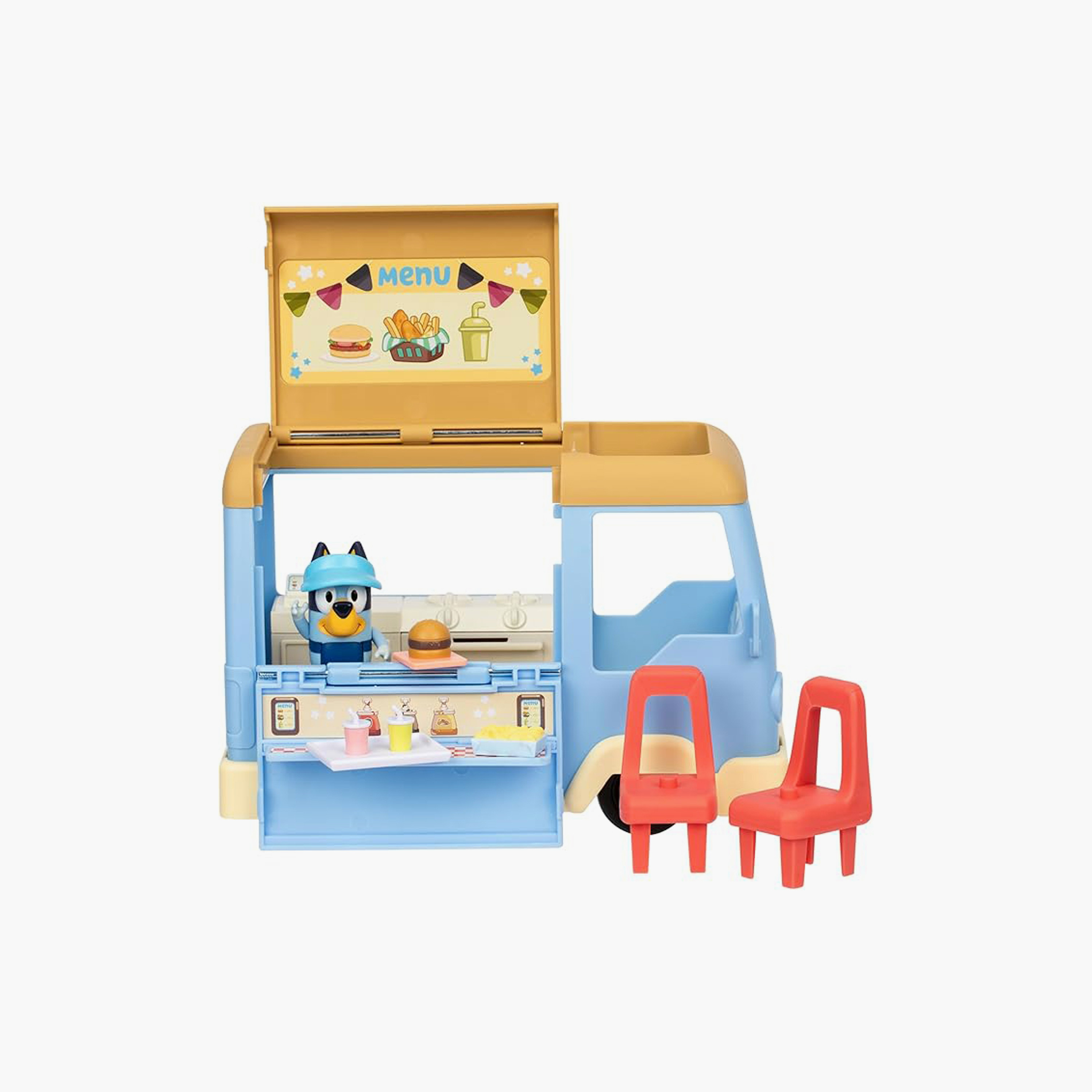 مجموعة لعب شاحنة الطعام بلوي ليتس بلاي شيف-toys-playvehicles-cars-image-1