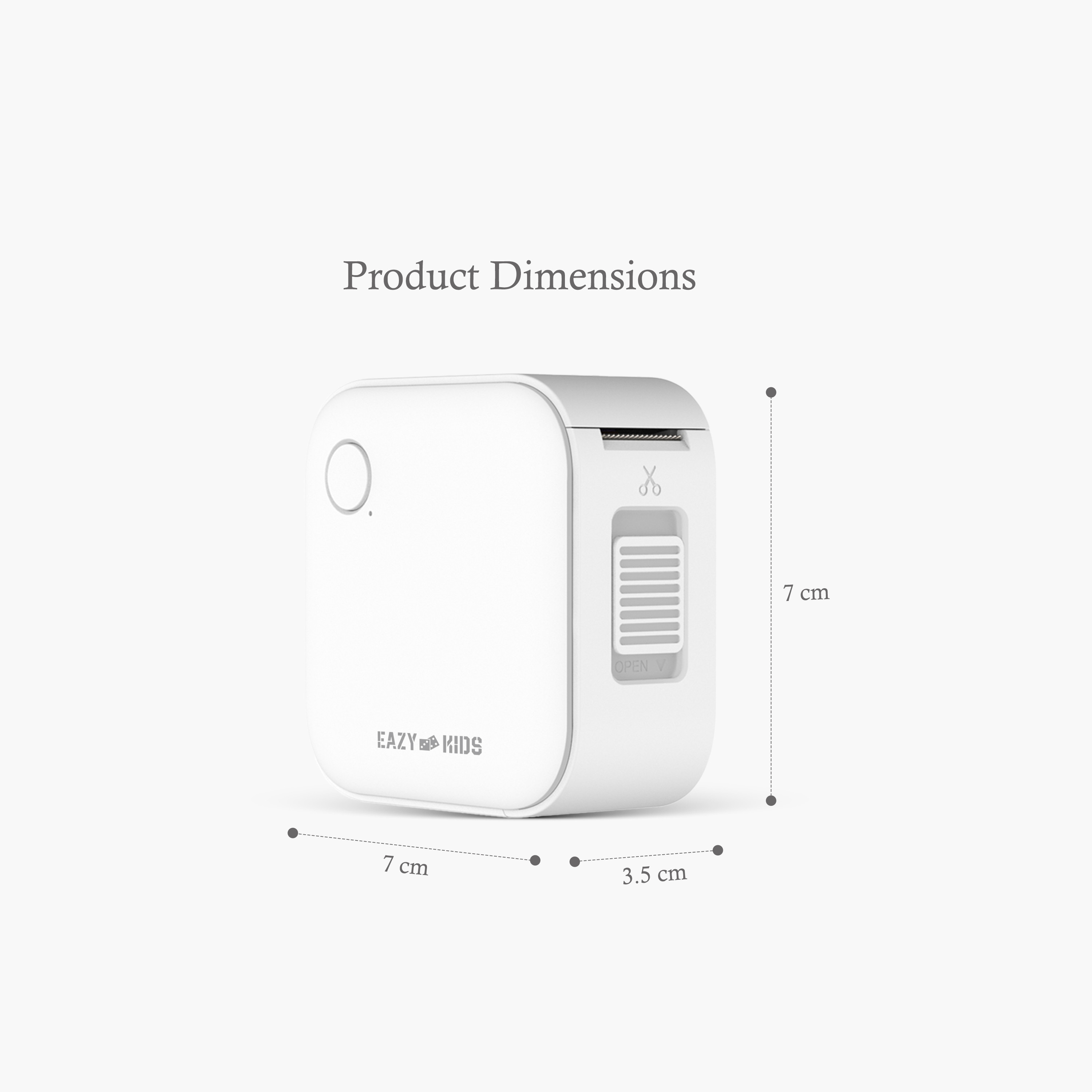 طابعة ملصقات صغيرة من إيزي كيدز مع 180 لفة ملصقات - أبيض-school-stationery-accessories-image-4