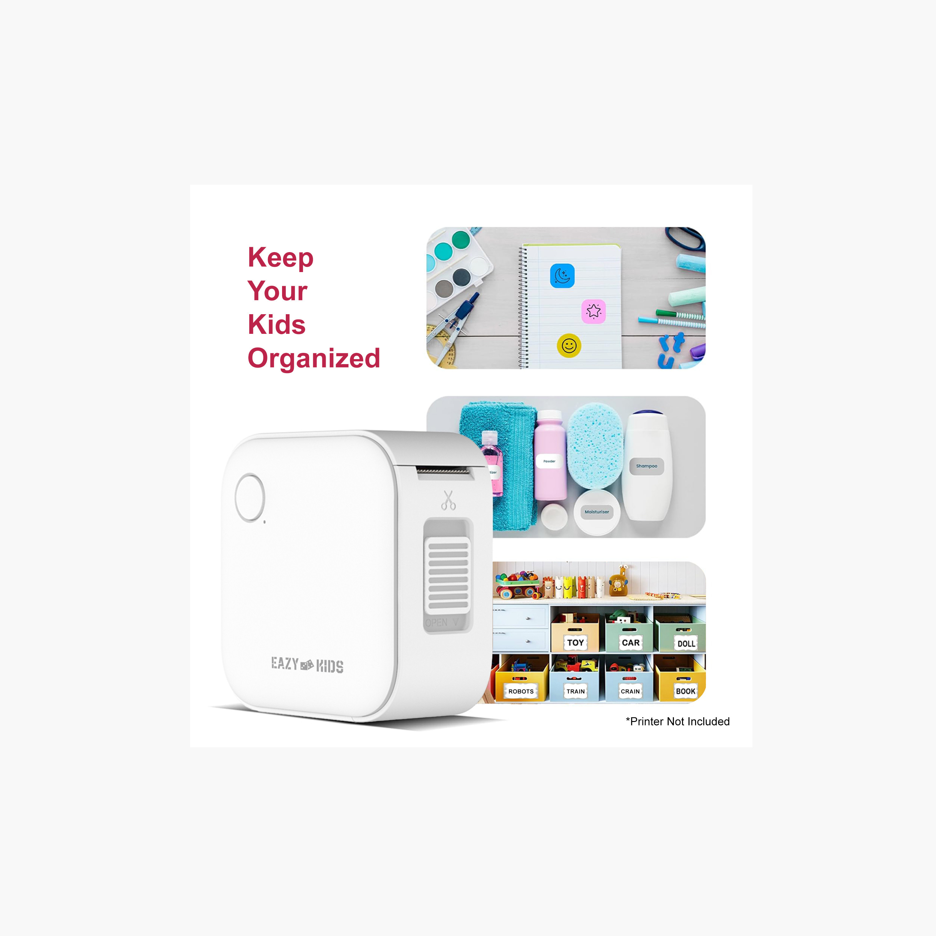 Eazy Kids 3-Piece Mini Label Maker Printer Rolls Set - White-school-stationery-accessories-image-4