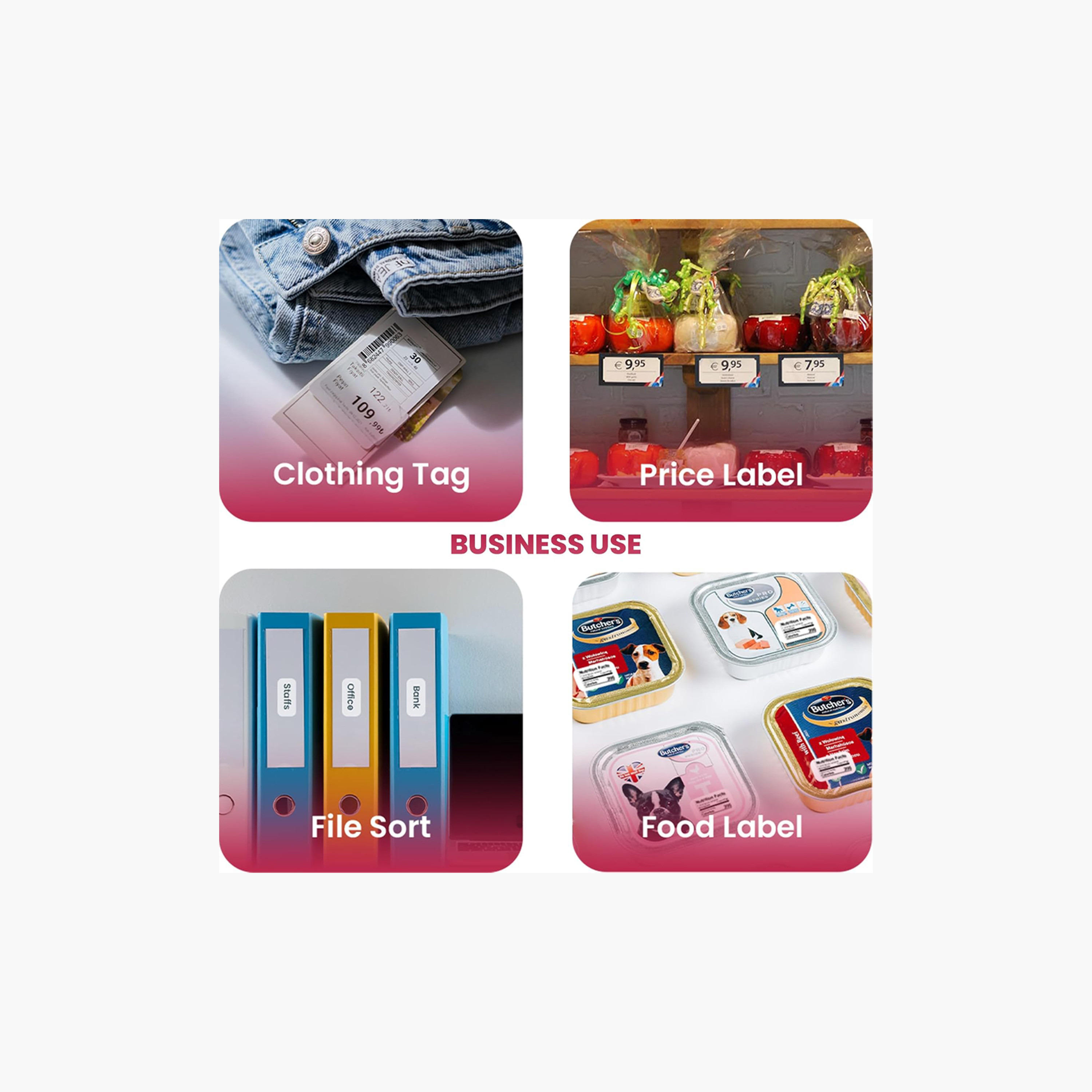 Eazy Kids 3-Piece Mini Label Maker Printer Rolls Set - White-school-stationery-accessories-image-5