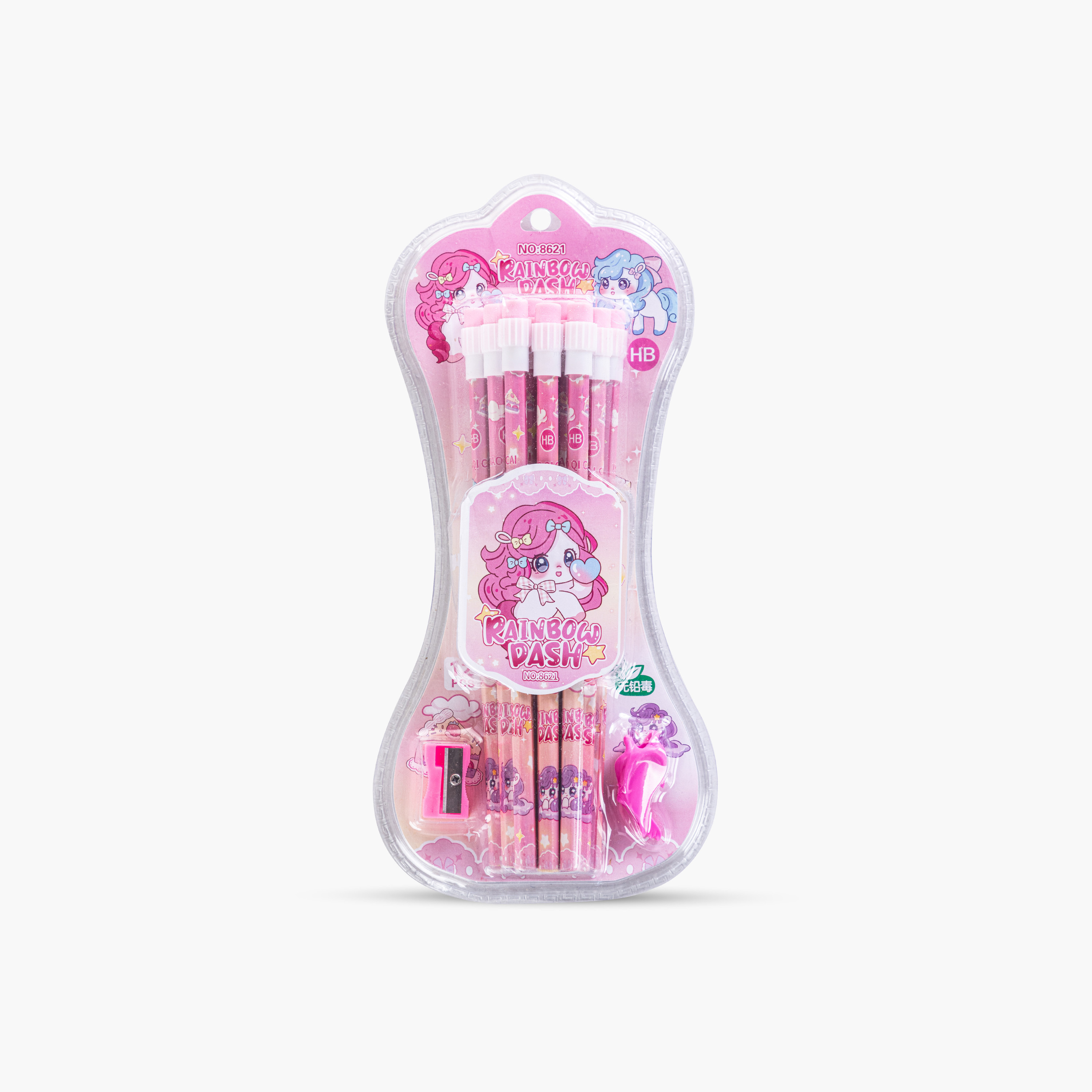 أقلام رصاص HB من إيزي كيدز، 12 قطعة مع ممحاة-school-stationery-pensandpencils-image-1