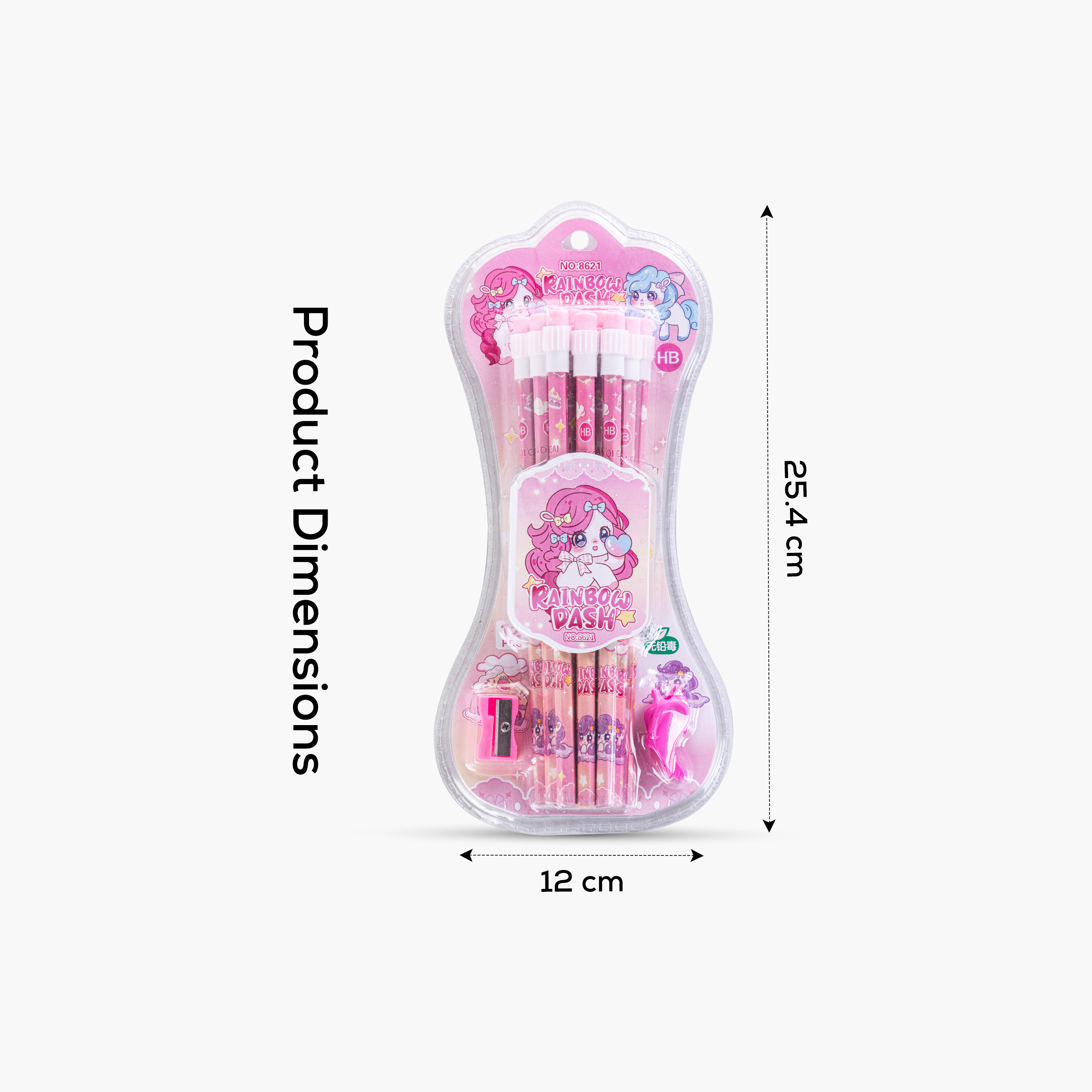 أقلام رصاص HB من إيزي كيدز، 12 قطعة مع ممحاة-school-stationery-pensandpencils-image-4