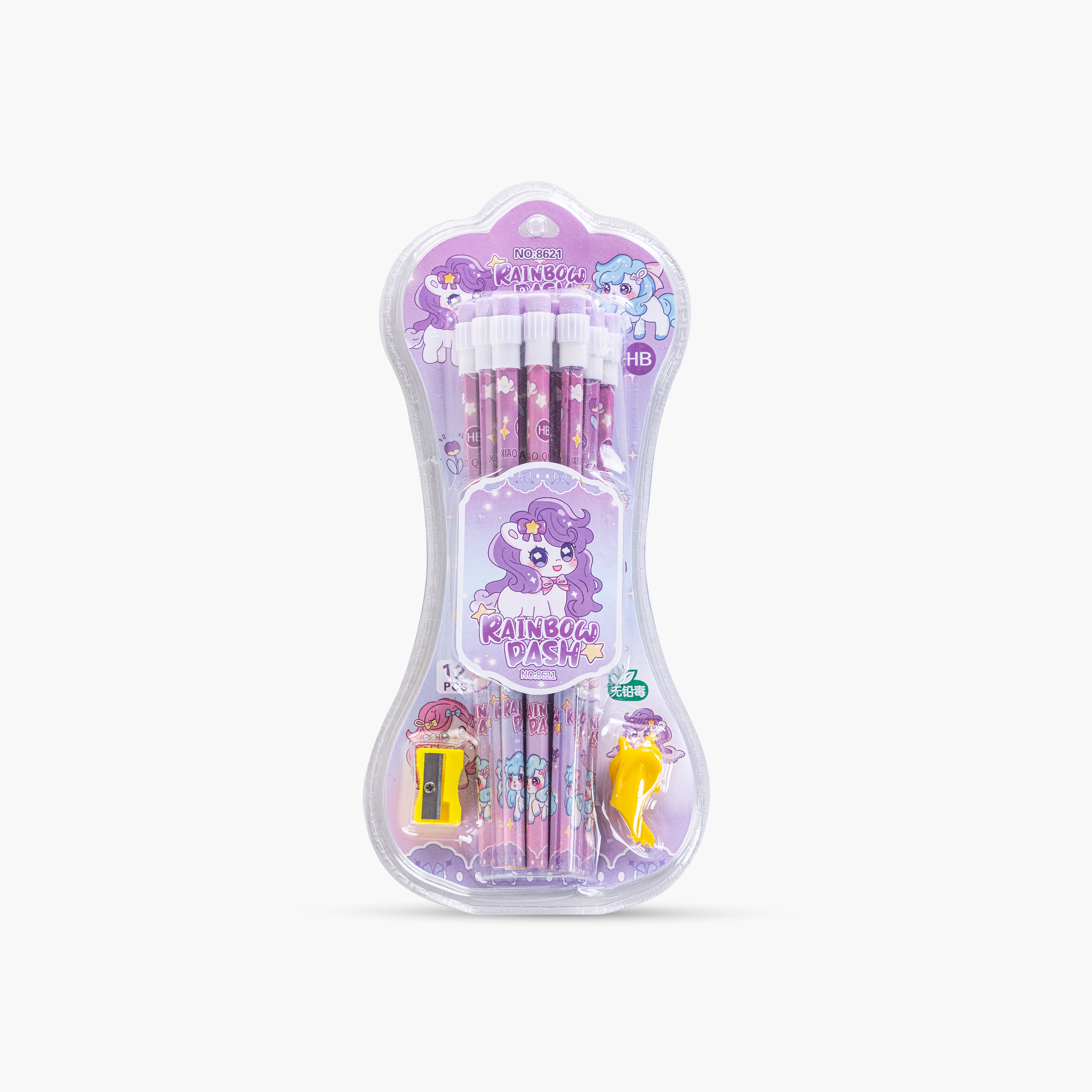 أقلام رصاص HB من إيزي كيدز، 12 قطعة مع ممحاة-school-stationery-pensandpencils-image-10
