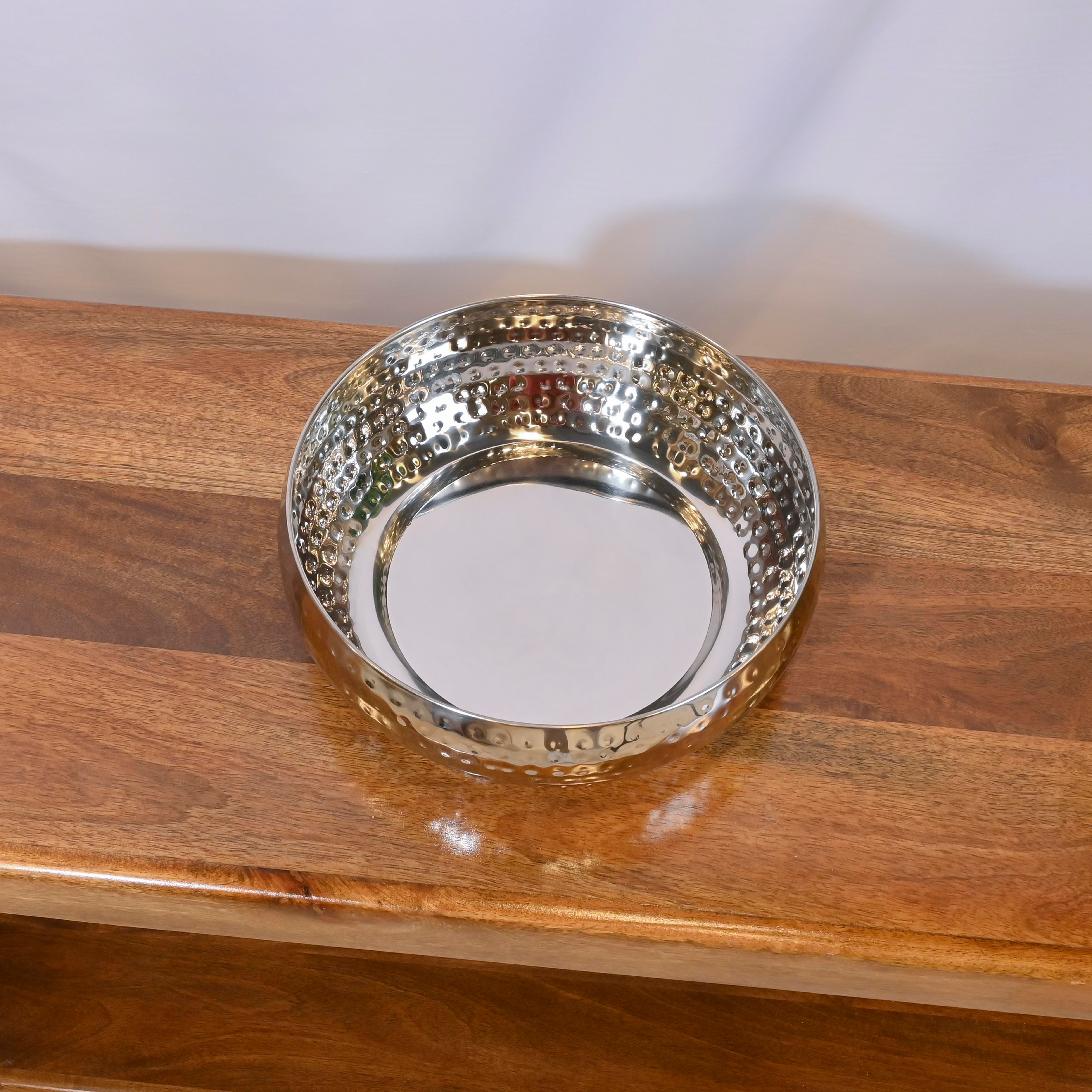 وعاء ديكور ألومنيوم صنع بواسطة لايف ستايل - 28 سم-household-dining-dinnerware-bowls-image-2