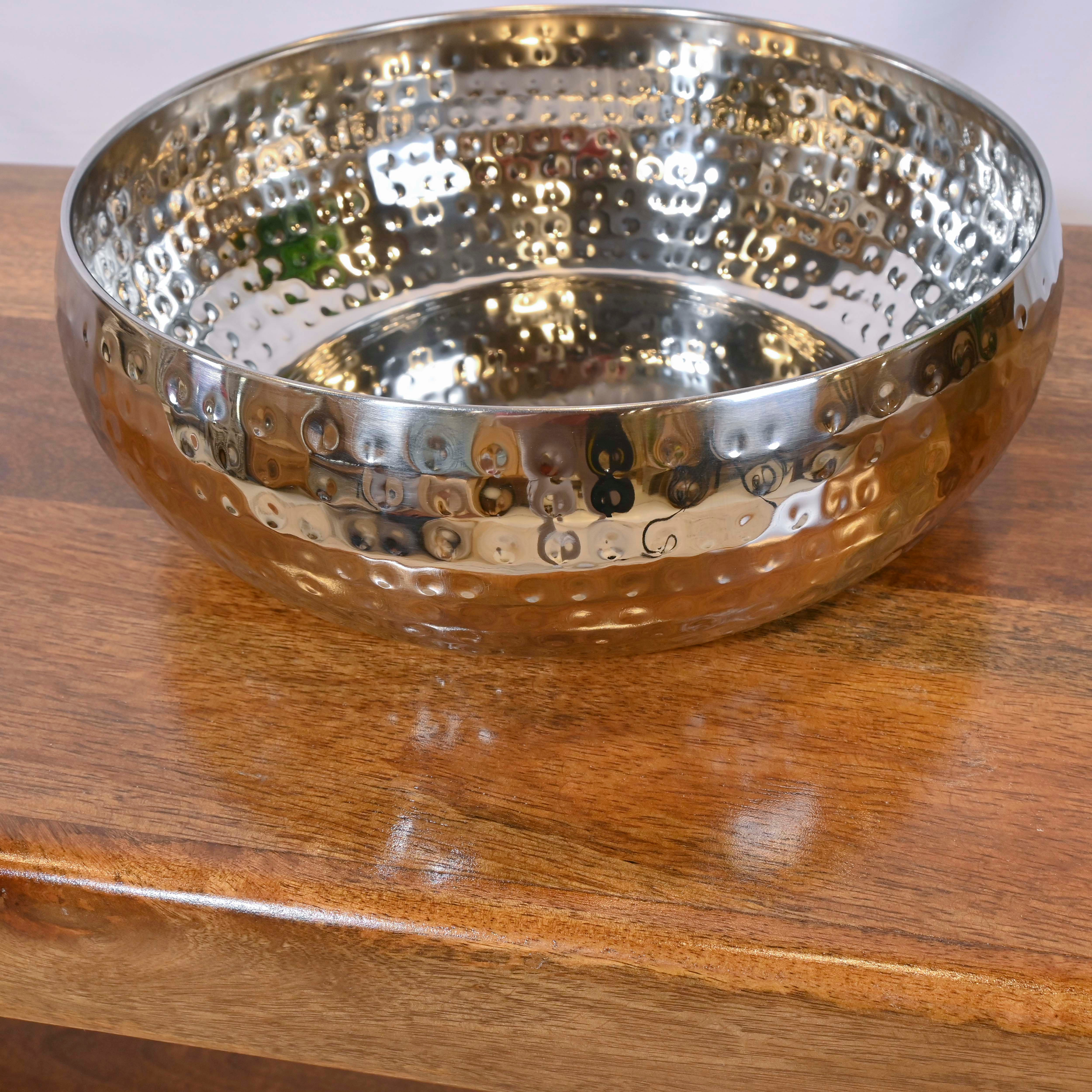 وعاء ديكور ألومنيوم صنع بواسطة لايف ستايل - 28 سم-household-dining-dinnerware-bowls-image-3