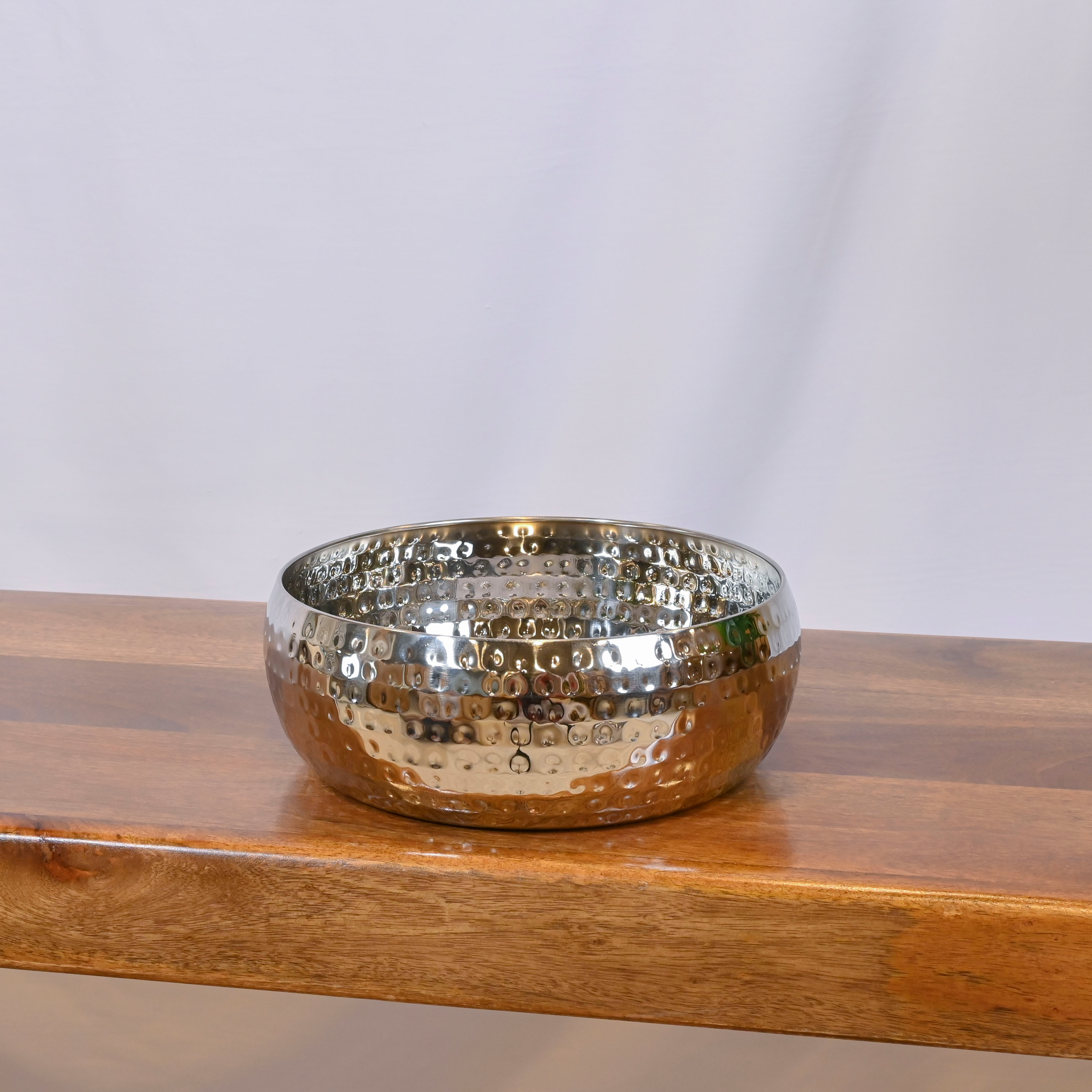 Crafted by Lifestyle Aluminium Decorative Bowl - 25 cms-household-dining-dinnerware-bowls-image-1