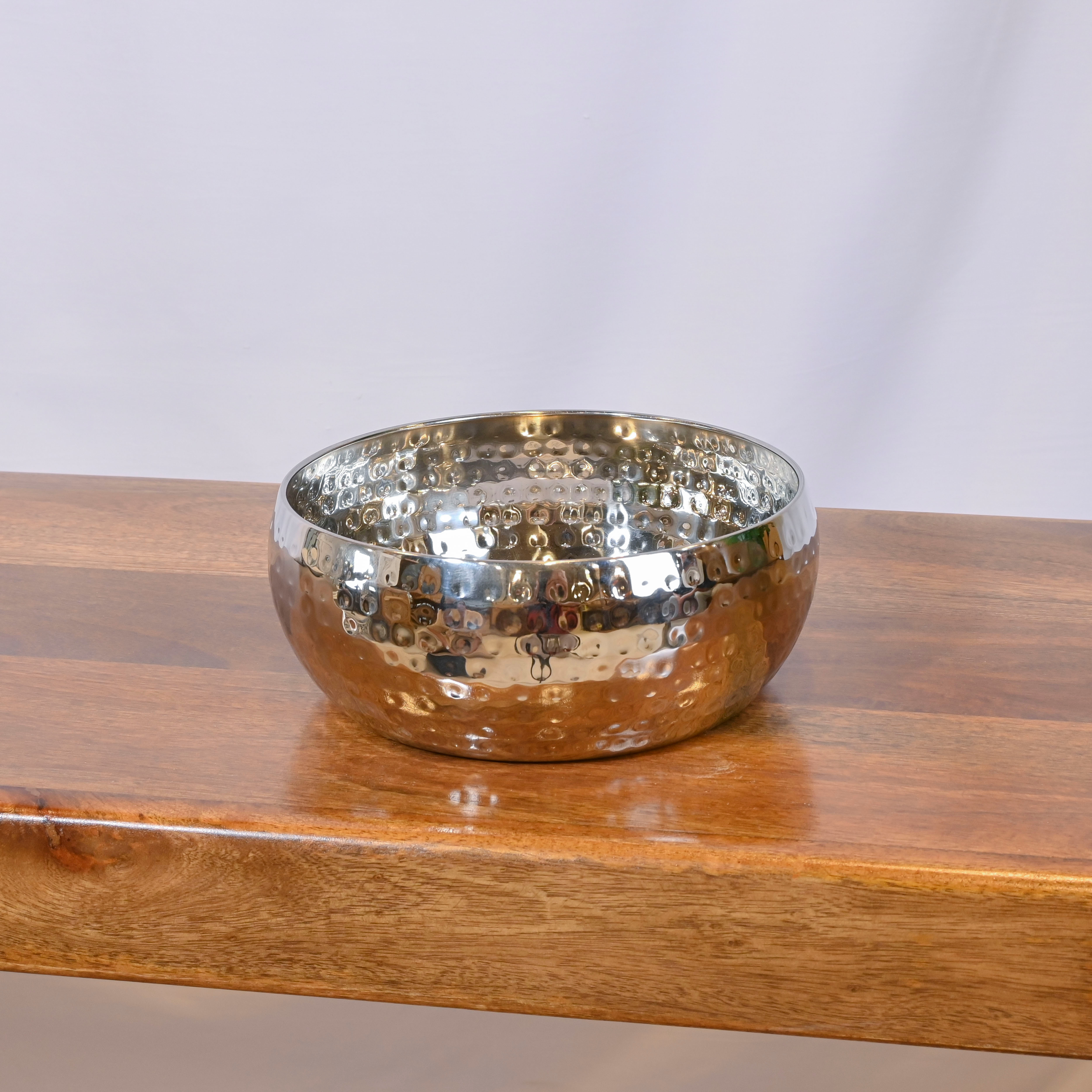 Crafted by Lifestyle Aluminium Decorative Bowl - 20 cms-household-dining-dinnerware-bowls-image-1