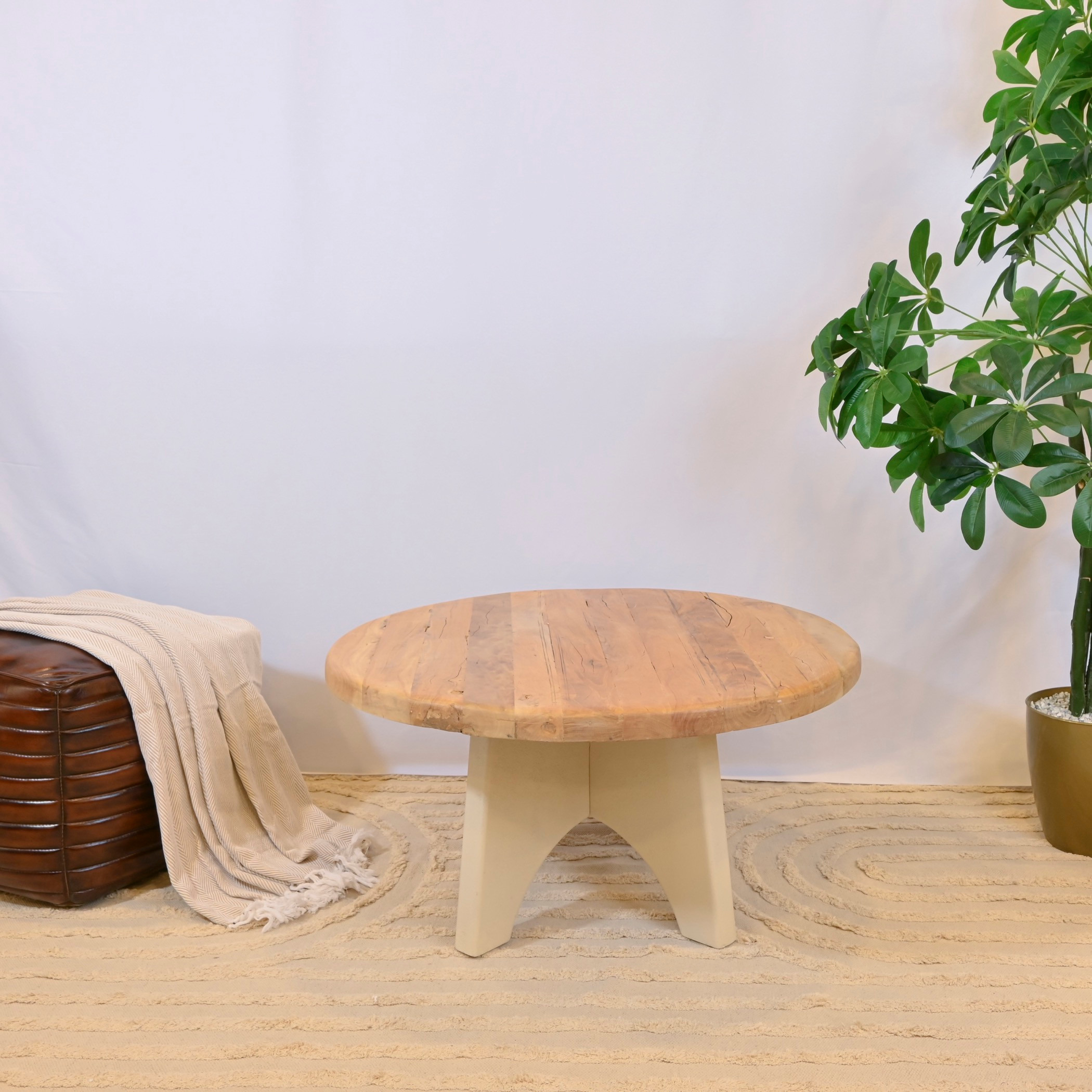 Crafted by Lifestyle Wooden Top Coffee Table-furniture-livingroom-coffeetables-image-2