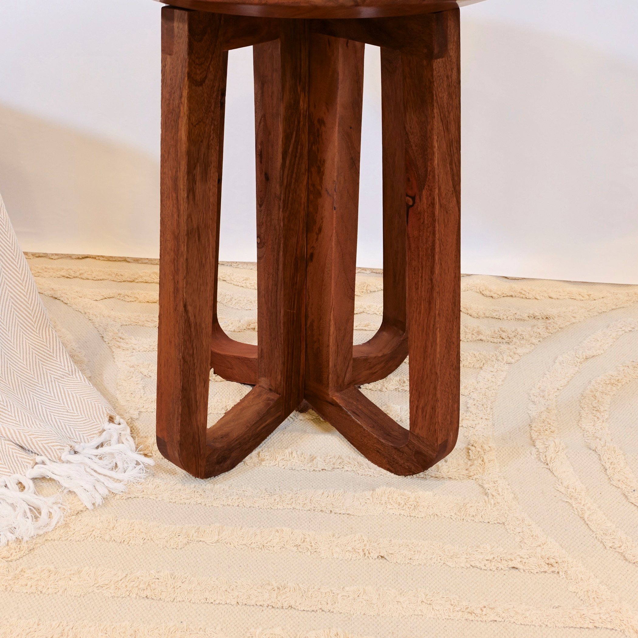 Crafted by Lifestyle Wooden Top  Accent Table-furniture-livingroom-sideandendtables-image-3