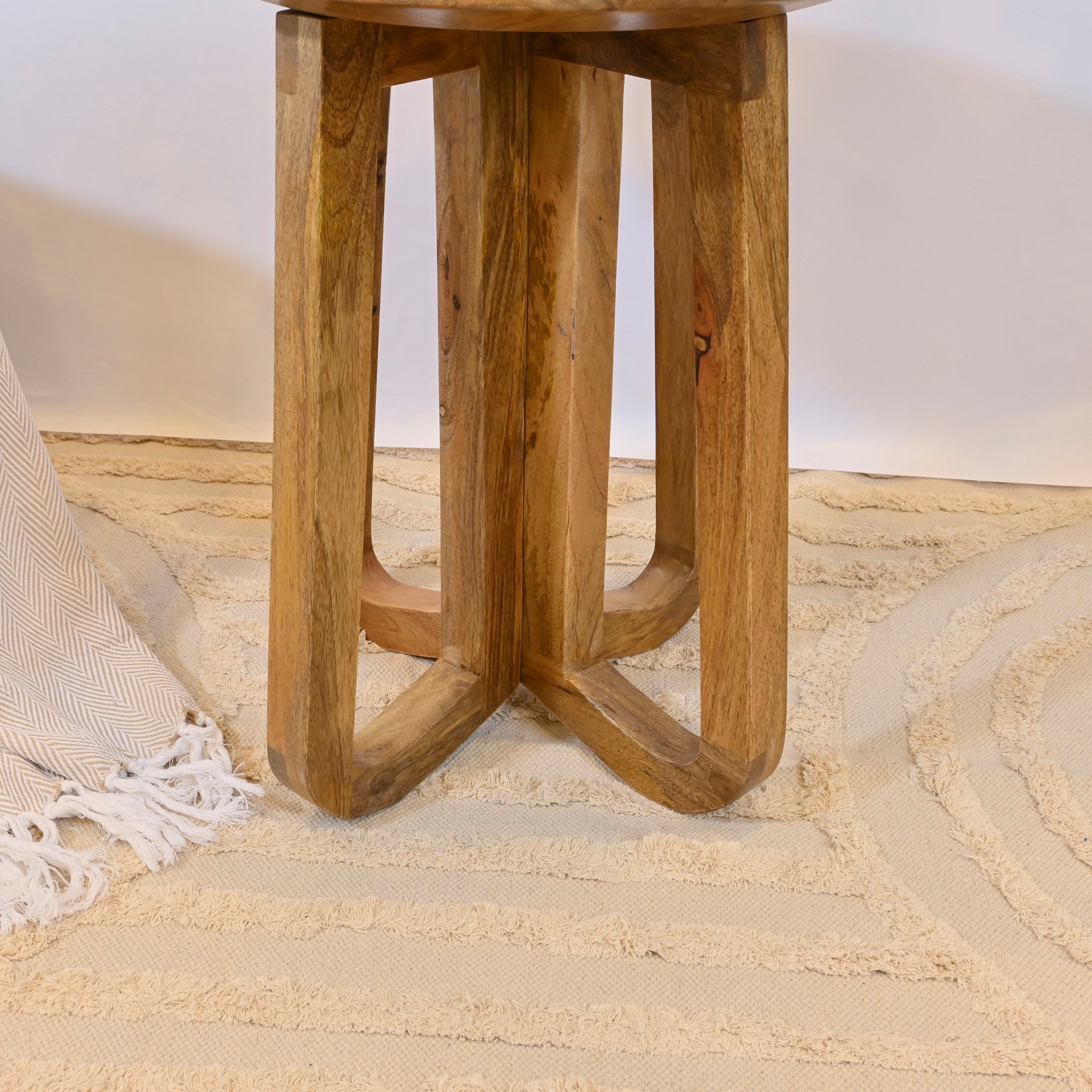 Crafted by Lifestyle Wooden Top  Accent Table-furniture-livingroom-sideandendtables-image-4