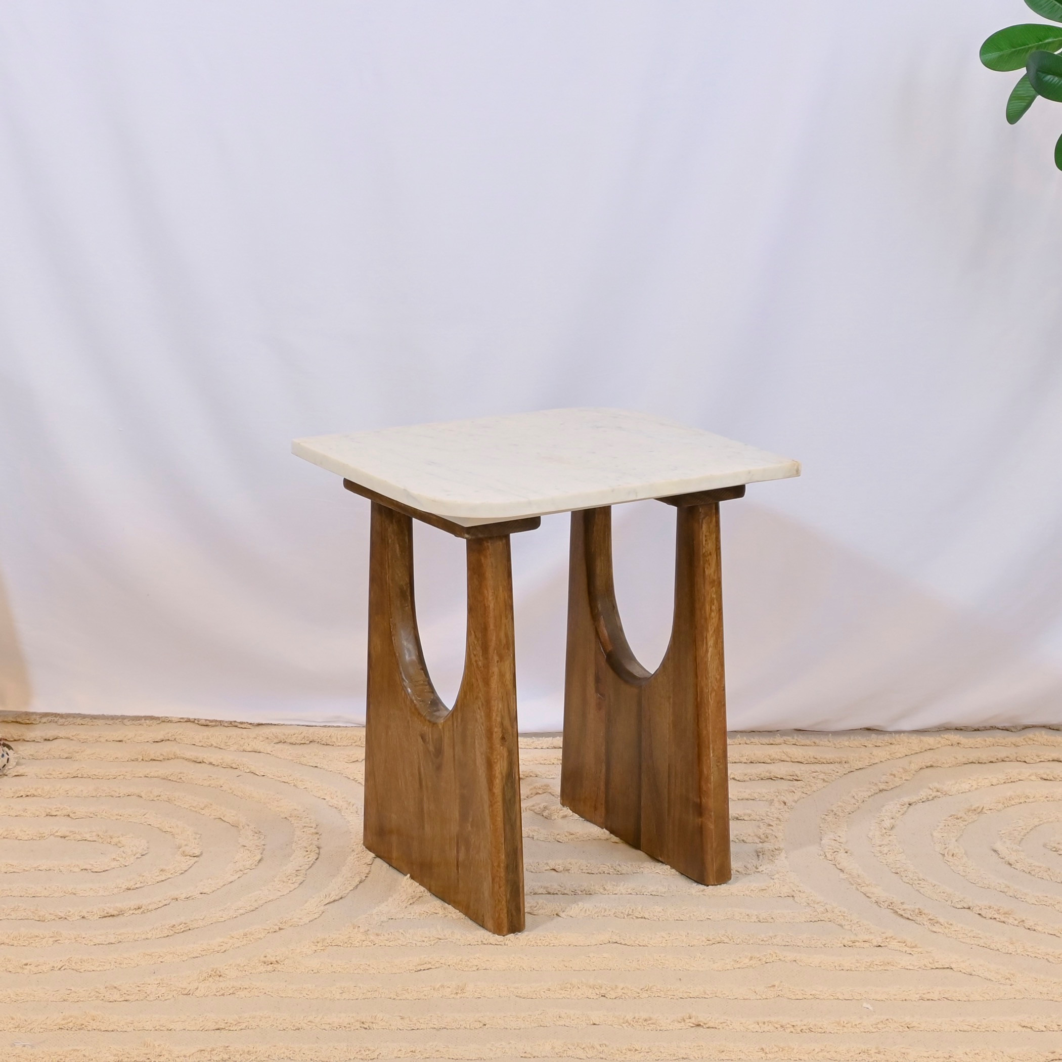 Crafted by Lifestyle Marble Top Accent Table-furniture-livingroom-sideandendtables-image-2