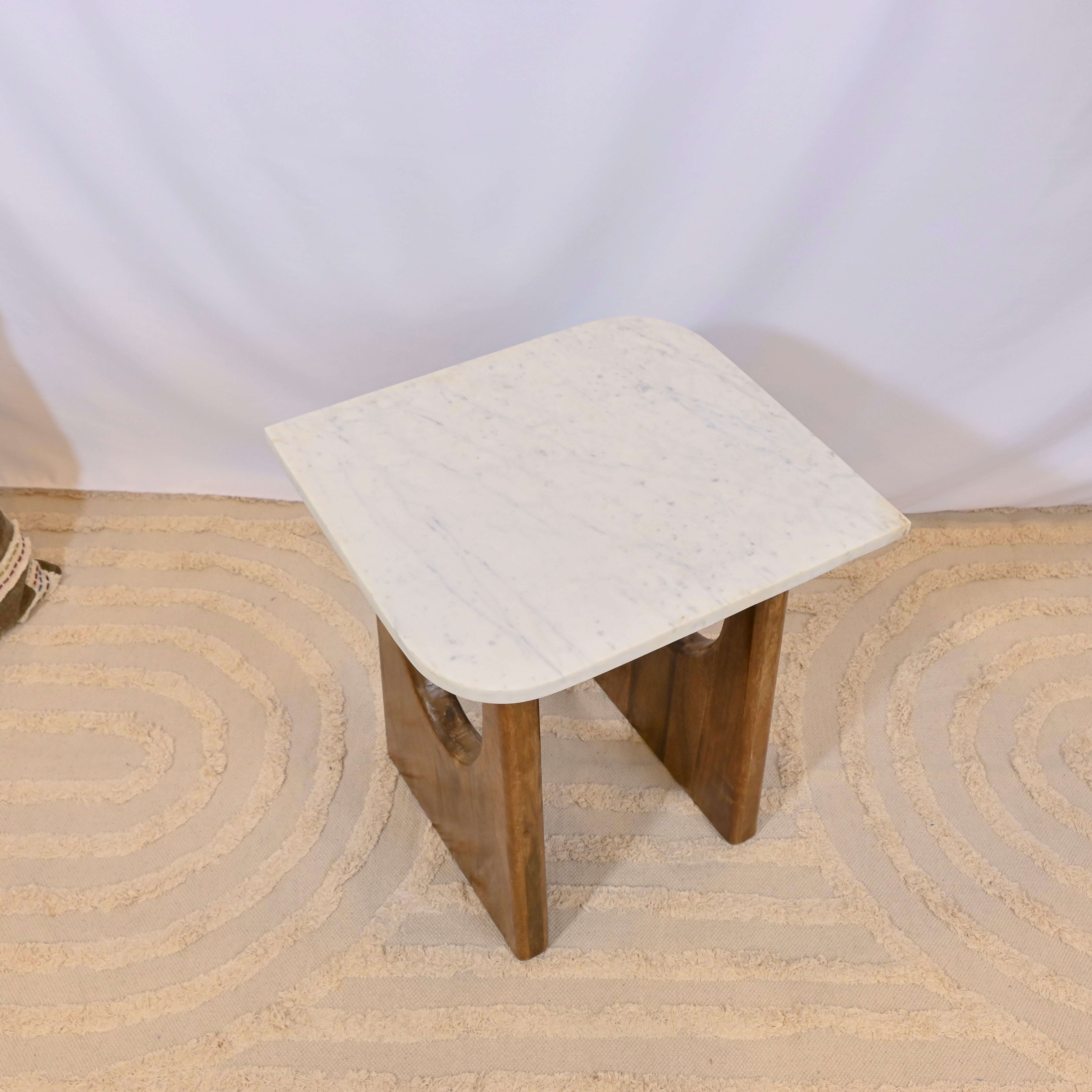 Crafted by Lifestyle Marble Top Accent Table-furniture-livingroom-sideandendtables-image-3