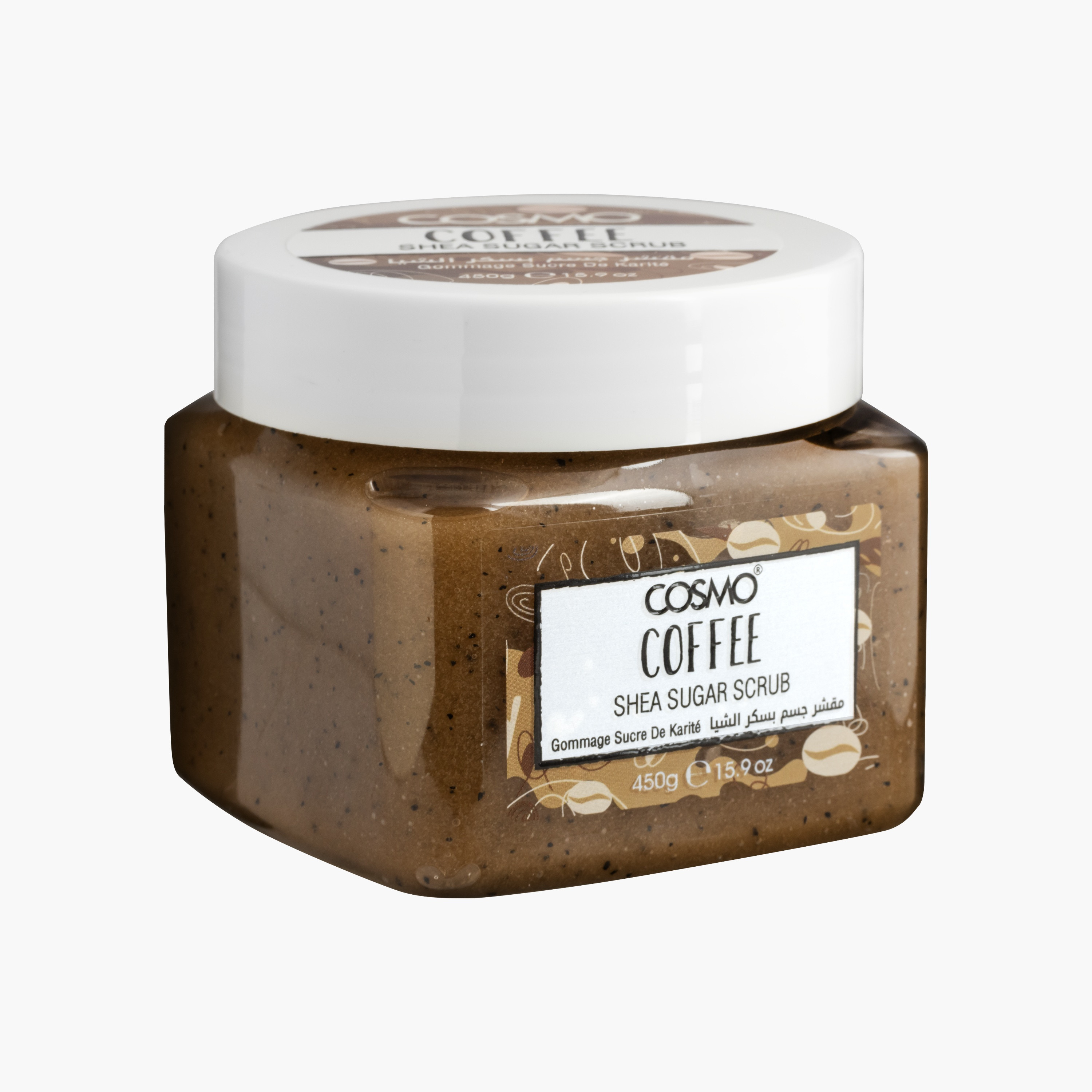 Cosmo Sugar Scrub Shea Butter& Coffee 450 Ml-beautyandpersonalcare-bathandbody-bathandshower-scrubs-image-4