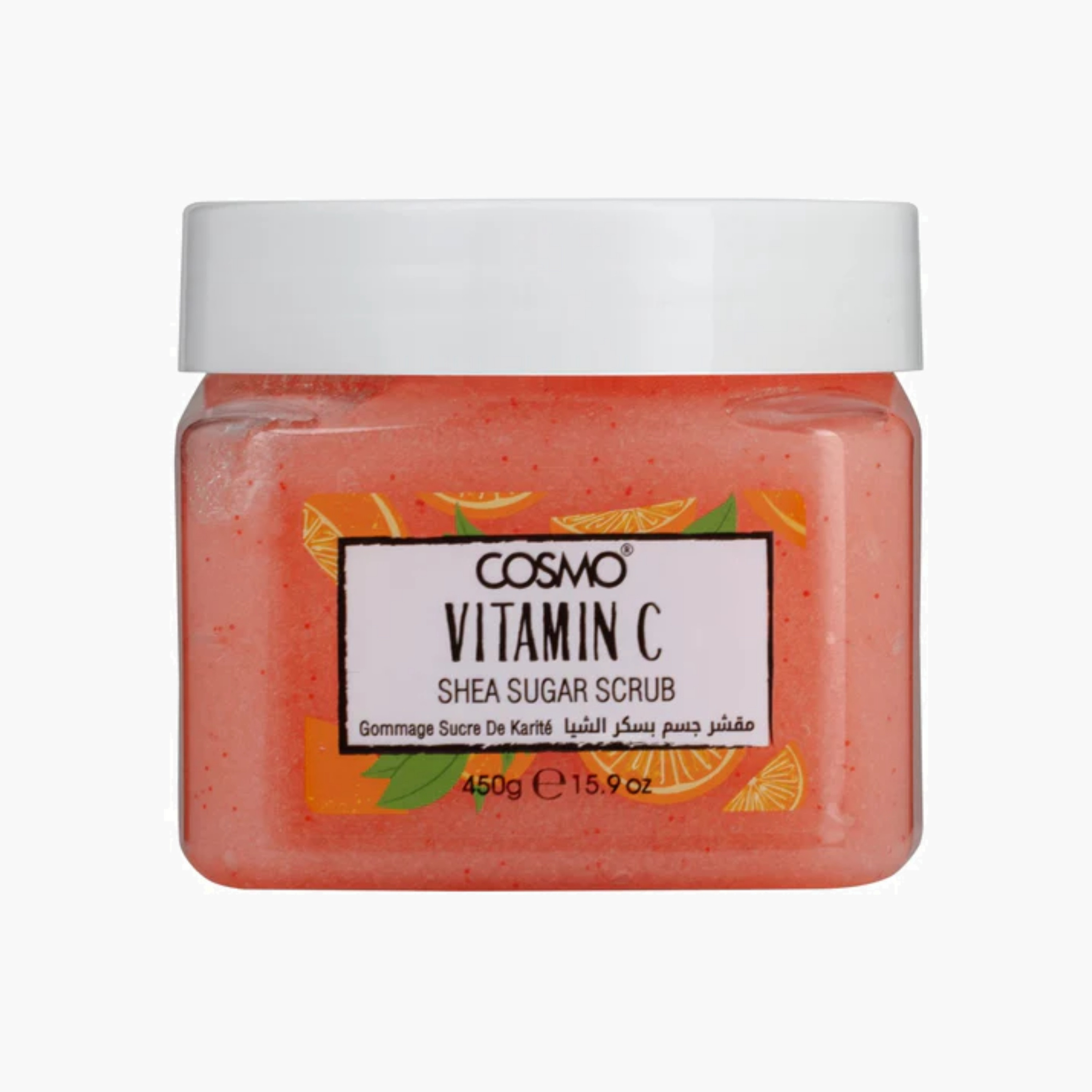 Cosmo Sugar Scrub Shea Butter& Vitamin C 450 Ml-beautyandpersonalcare-bathandbody-bathandshower-scrubs-image-1
