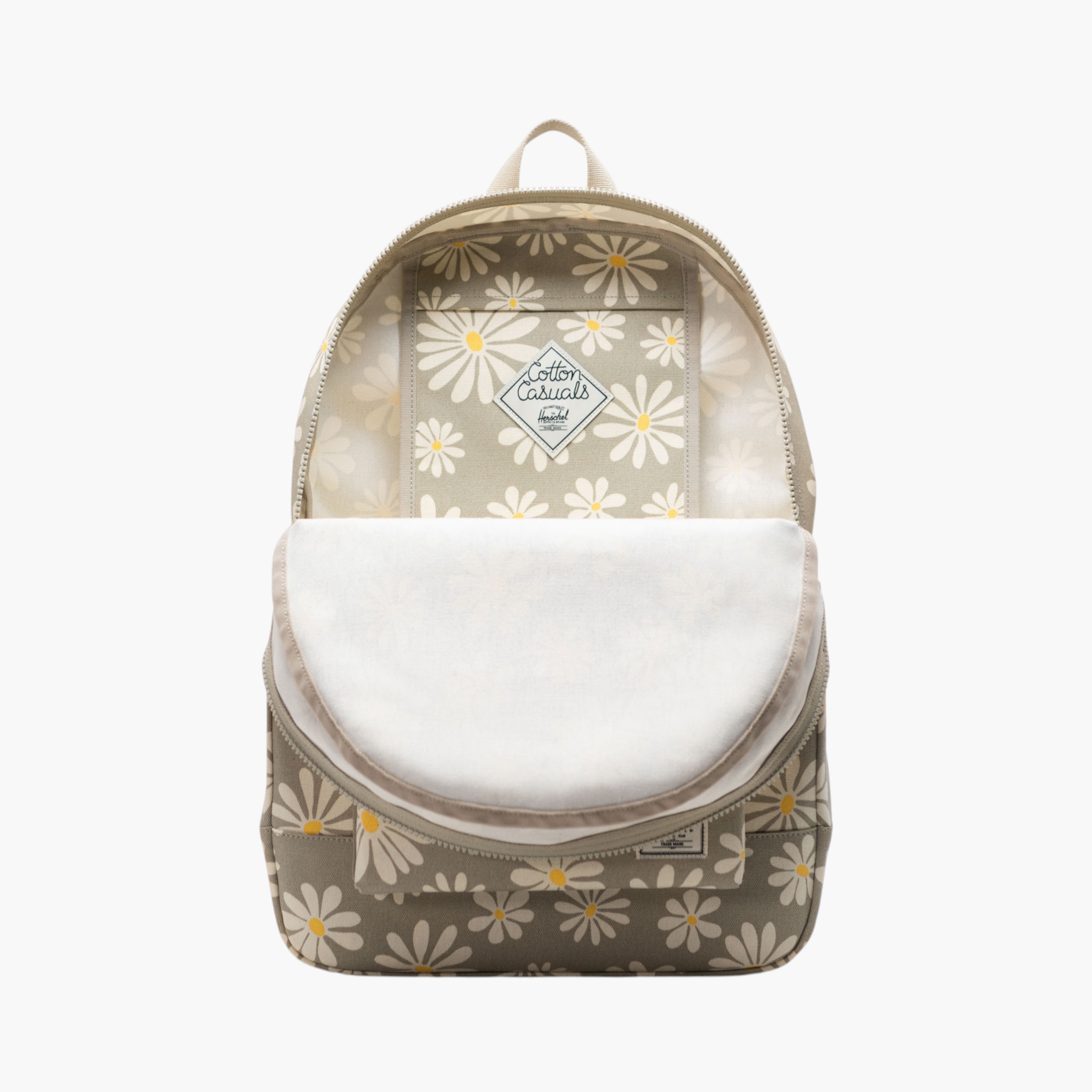 Herschel Supply Co Floral Print Backpack with Adjustable Straps and Zip Closure - 45x43x15 cms-school-bagsandbackpacks-backpacks-image-2
