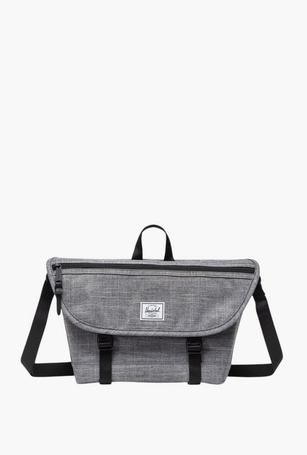 شنطة ماسنجر سادة بحزام قابل للتعديل وطية إغلاق من هيرشيل سبلاي كو-school-bagsandbackpacks-messengerbags-image-1