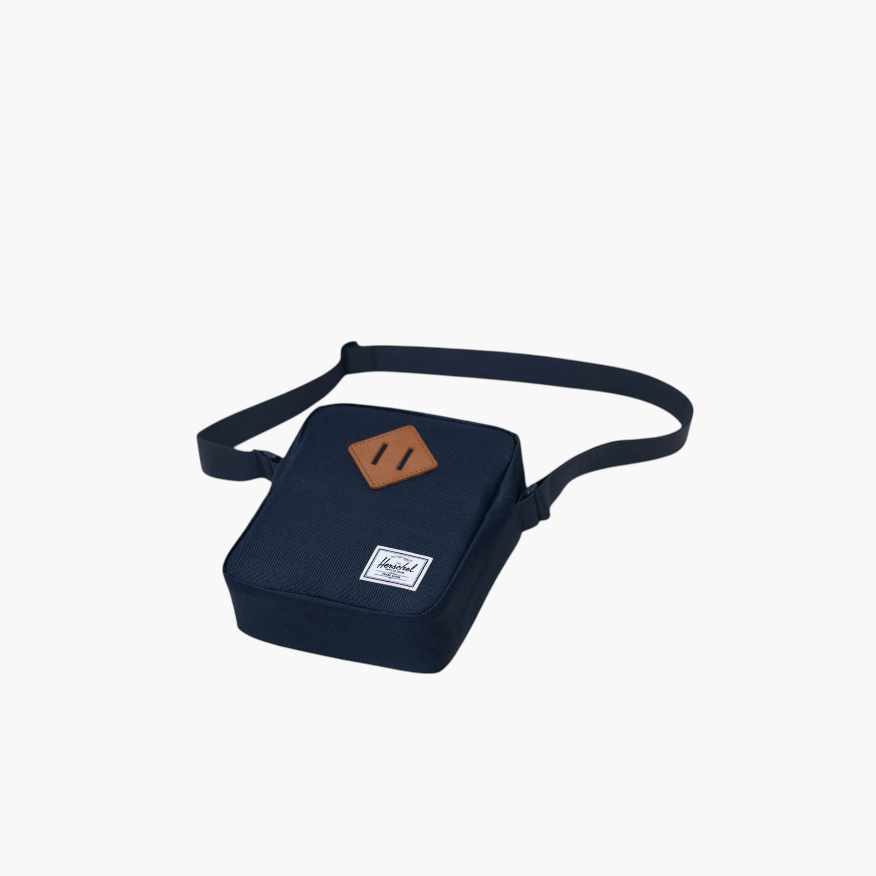Herschel Supply Co Solid Crossbody Bag with Adjustable Strap and Zip Closure-men-bags-image-2