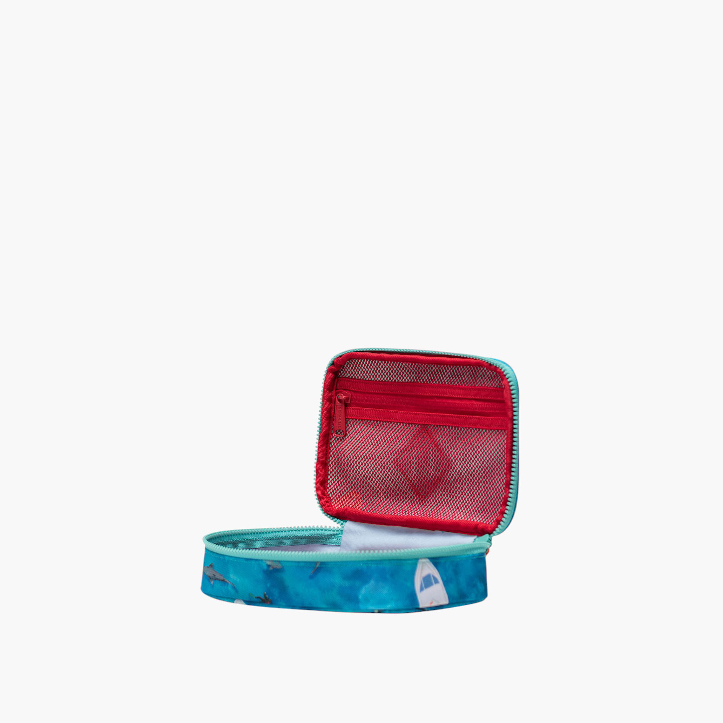 Herschel Supply Co Shark Print Organiser Case with Zip Closure-women-watchesandjewellery-jewellery-storage-image-2