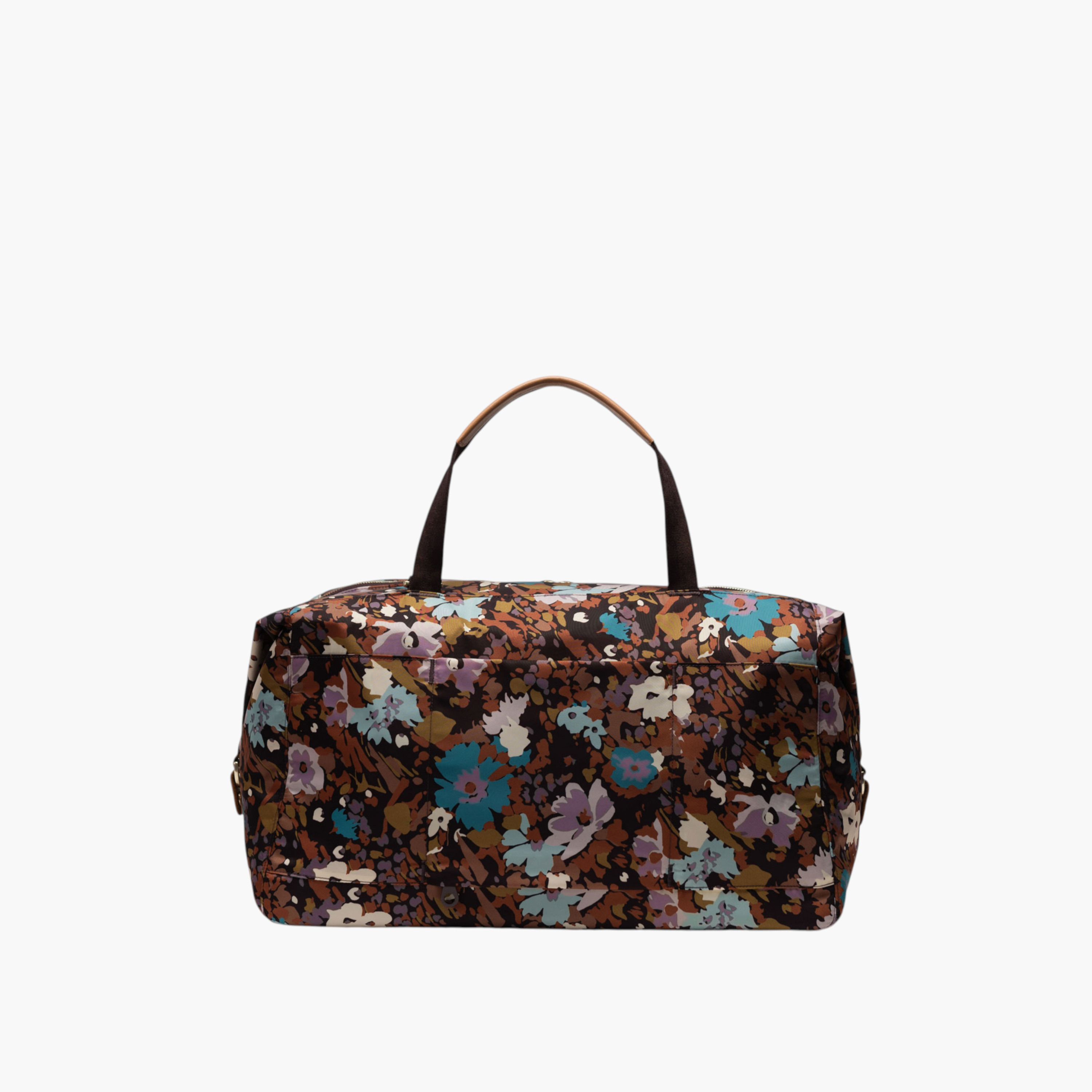 Herschel Supply Co Floral Print Duffle Bag with Adjustable Strap and Zip Closure-travel-luggagesandbags-dufflebags-image-3