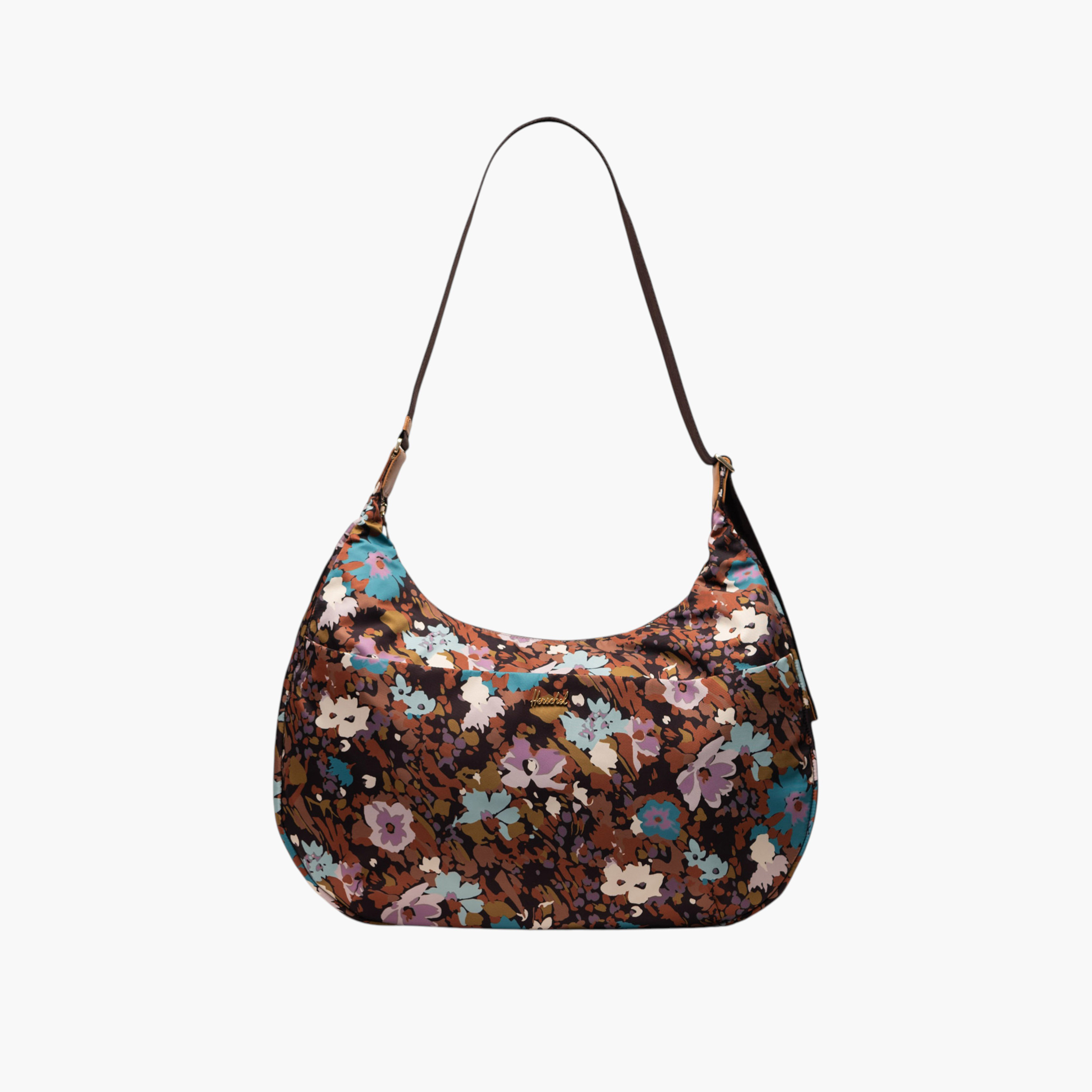 Herschel Supply Co Floral Print Shoulder Bag with Zip Closure and Pouch-women-bagsandwallets-handbags-image-1