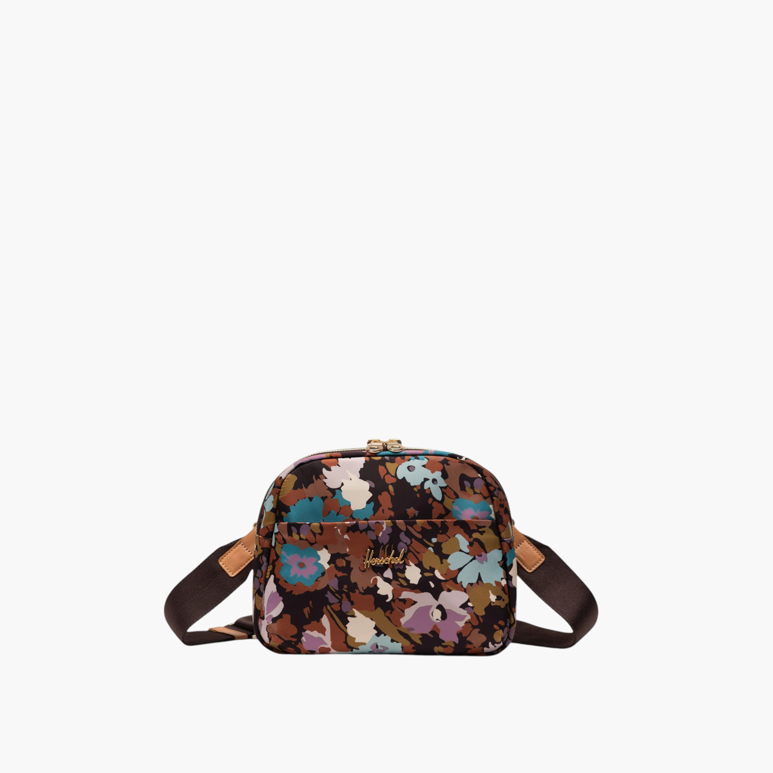Herschel Supply Co Floral Print Crossbody Bag with Detachable Strap and Zip Closure-women-bagsandwallets-handbags-image-1