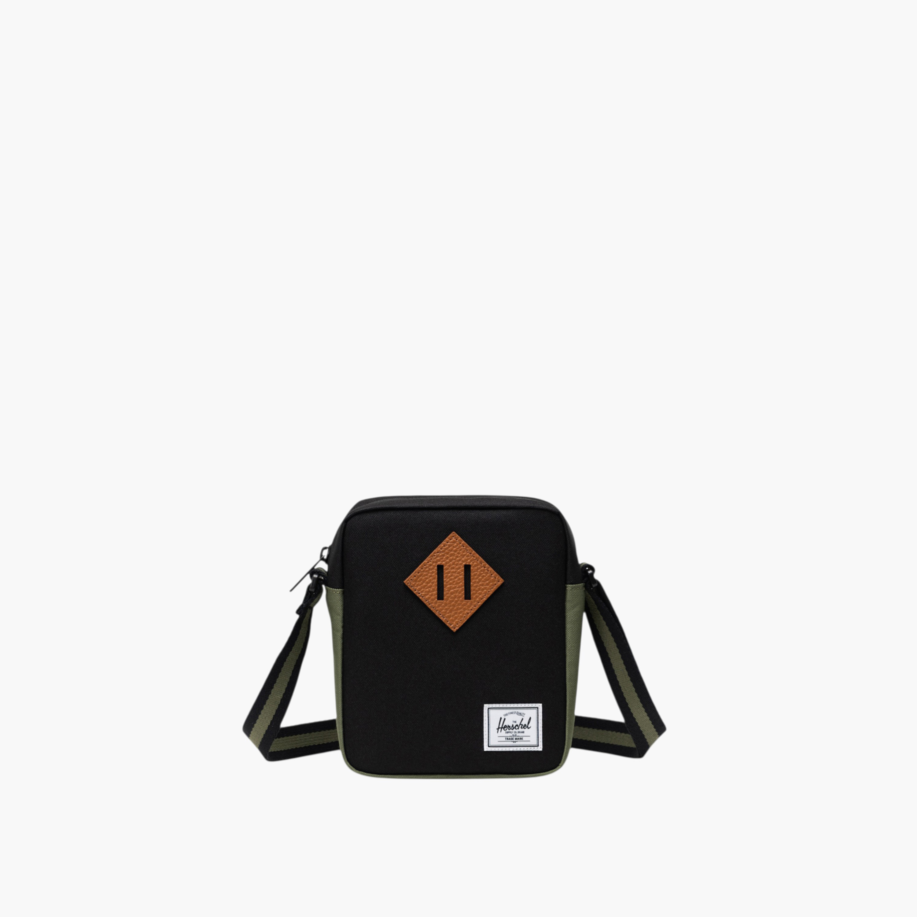 Herschel Supply Co Solid Crossbody Bag with Adjustable Strap and Zip Closure-men-bags-image-1