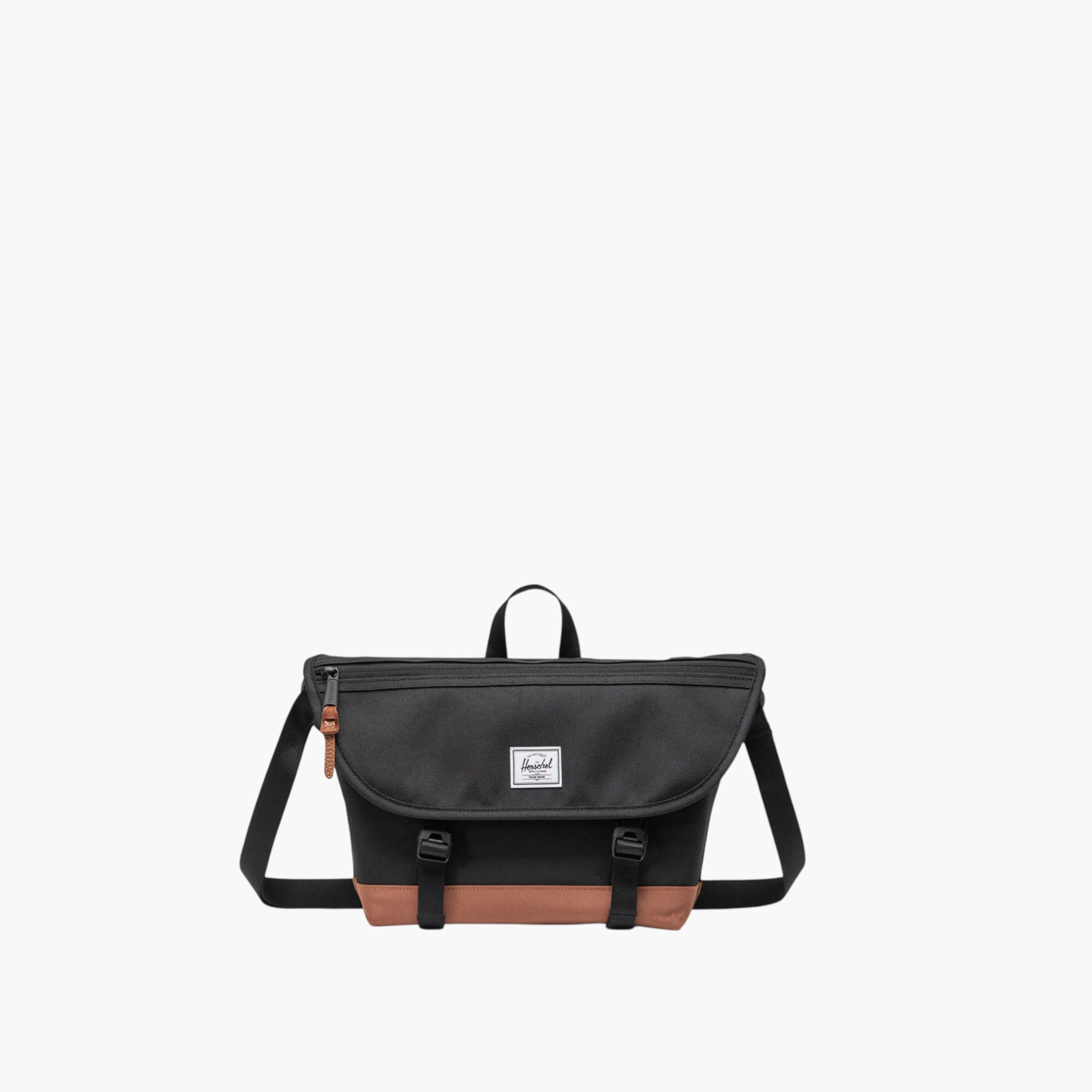 شنطة ماسنجر سادة بحزام قابل للتعديل وطية إغلاق من هيرشيل سبلاي كو-school-bagsandbackpacks-messengerbags-image-1