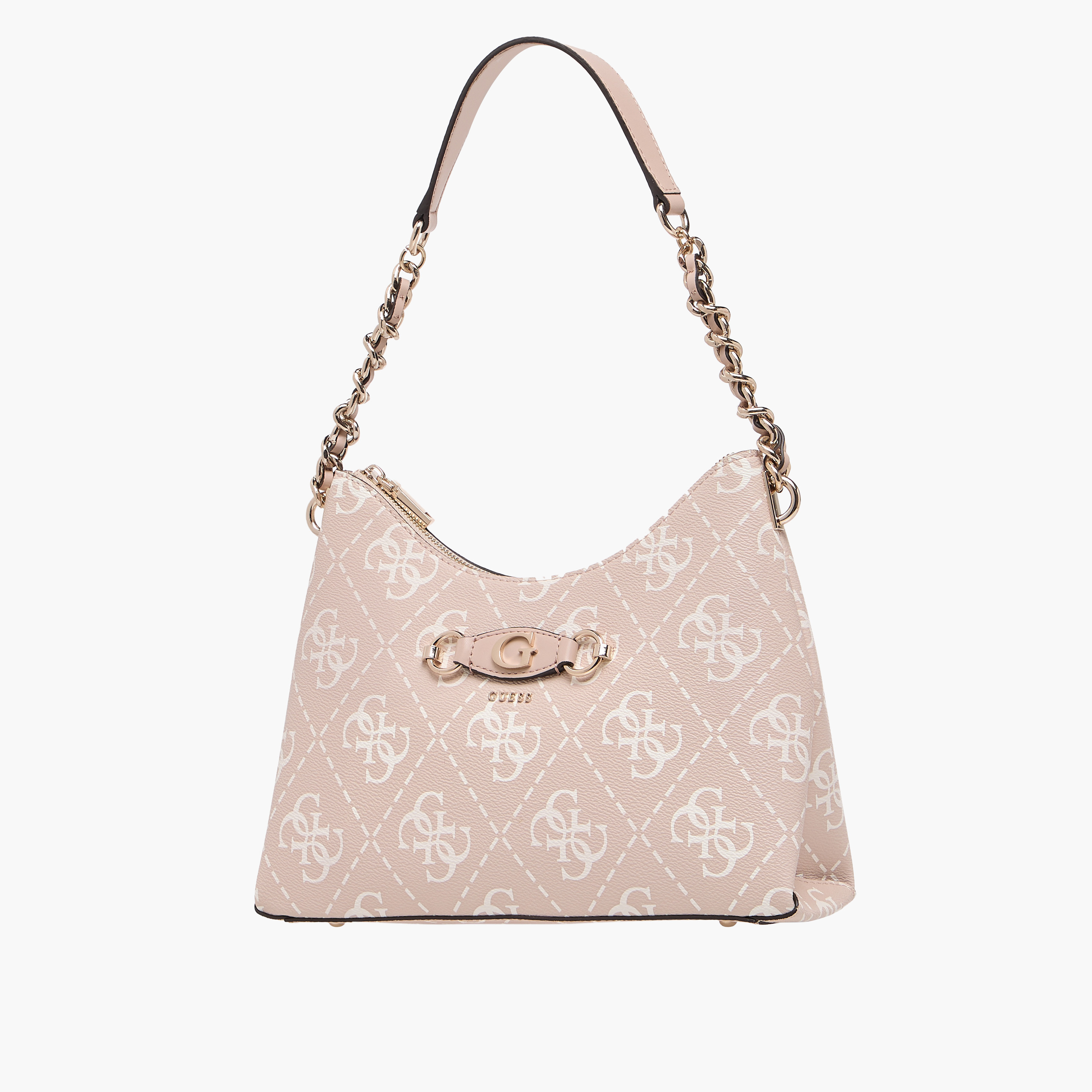 Guess Monogram Print Shoulder Bag with Strap Handle-women-bagsandwallets-handbags-image-2