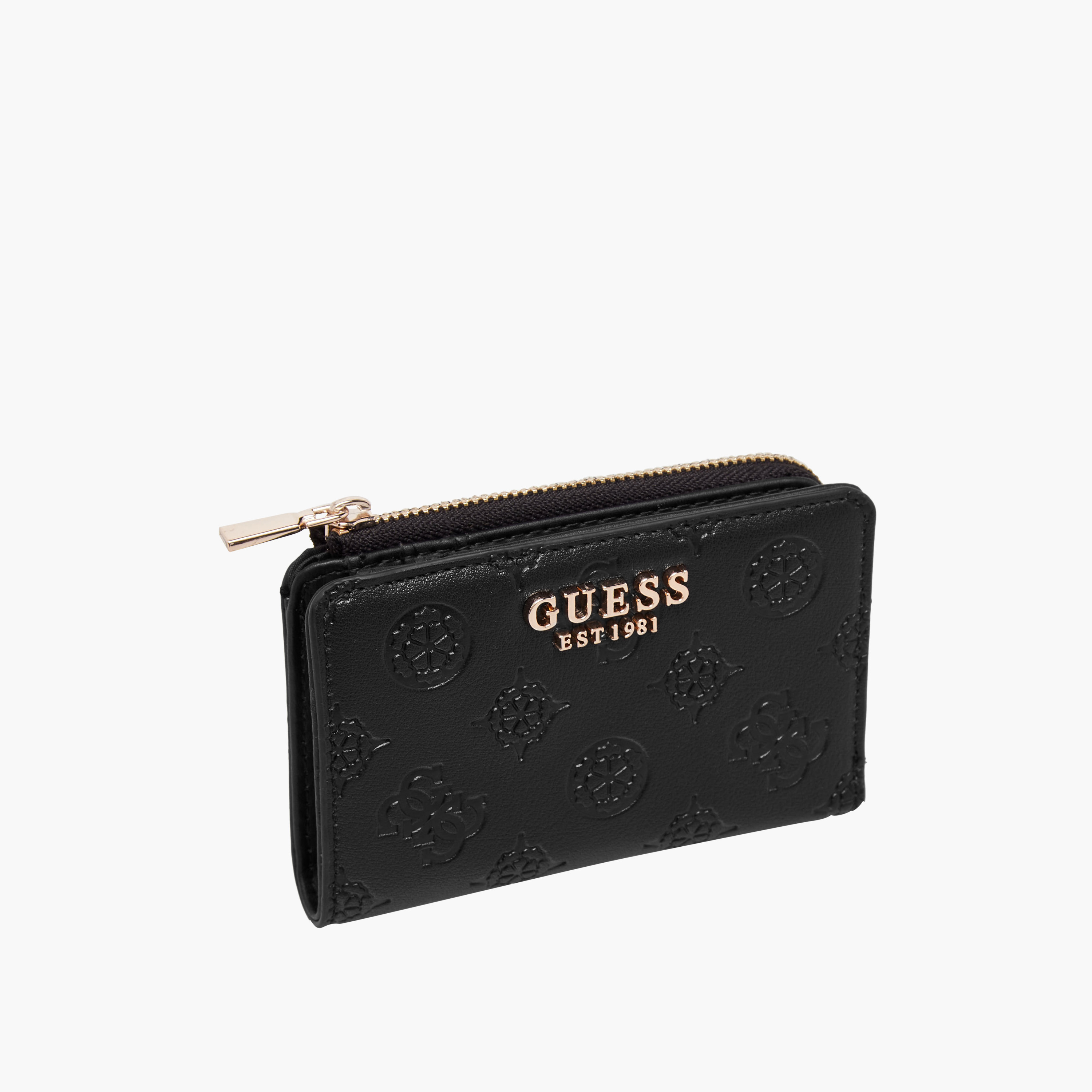 Guess Embossed Bi-Fold Wallet with Snap Button Closure-women-bagsandwallets-wallets-image-3