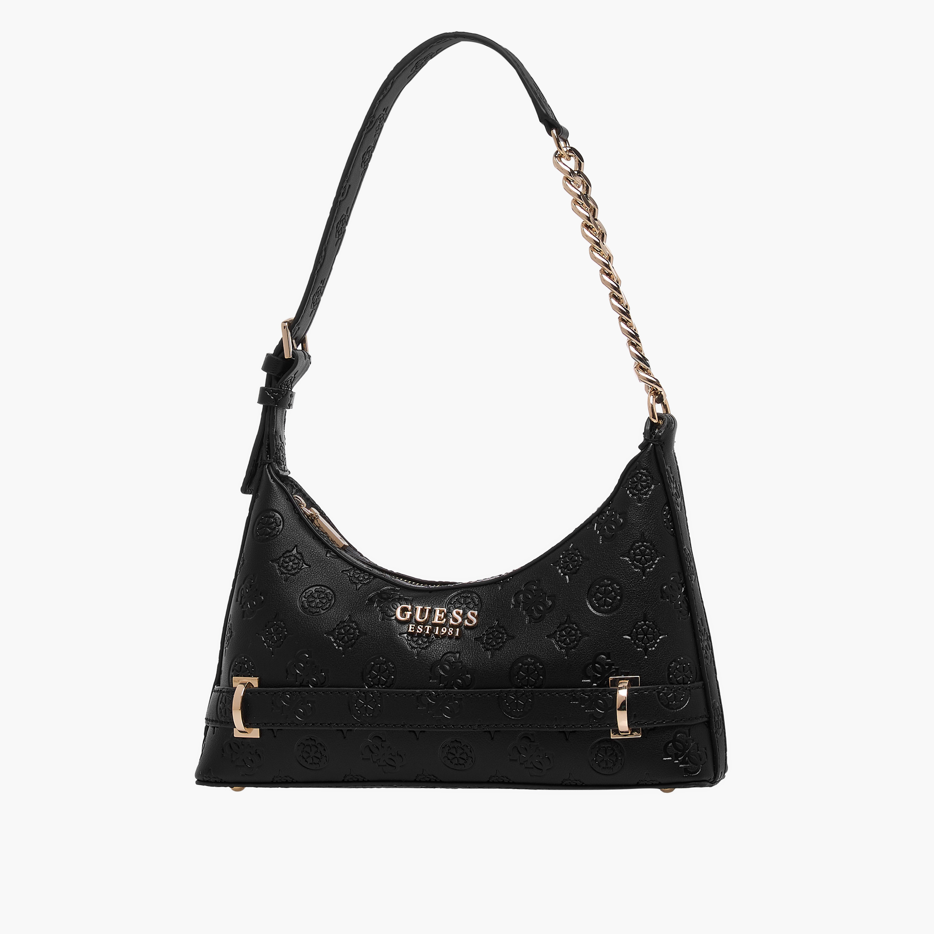 Guess Embossed Shoulder Bag with Adjustable Strap-women-bagsandwallets-handbags-image-2