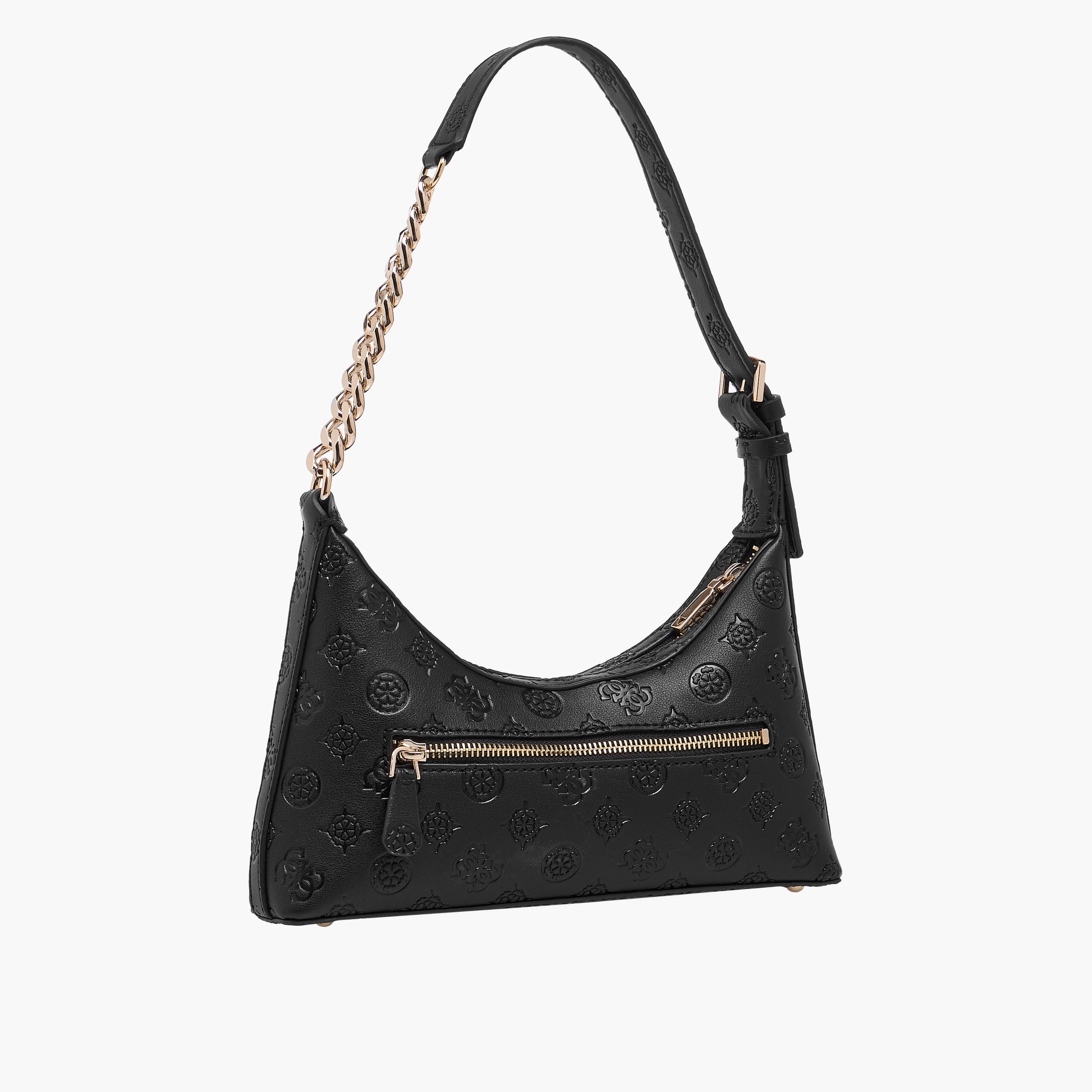 Guess Embossed Shoulder Bag with Adjustable Strap-women-bagsandwallets-handbags-image-3